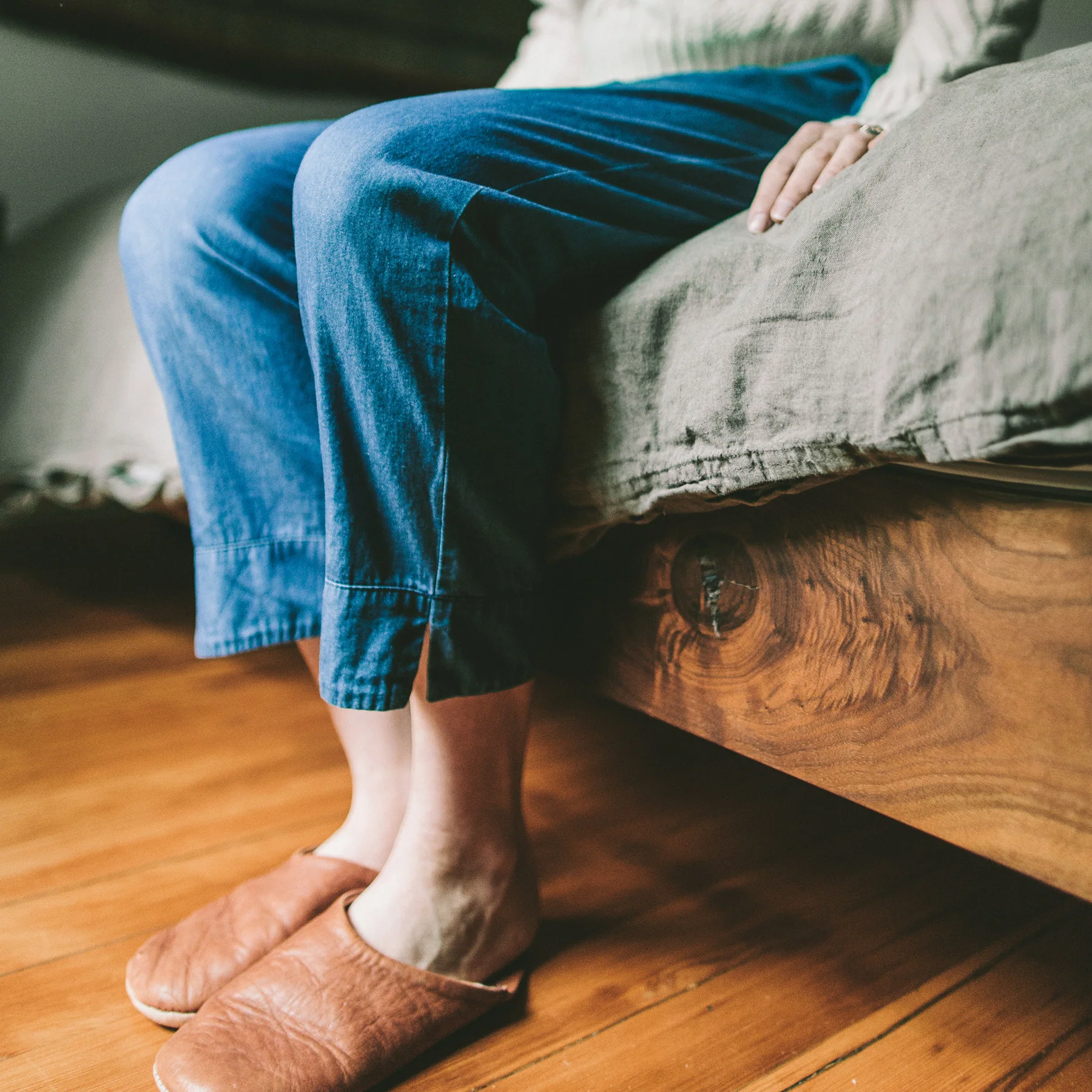 The Isla Pant in Sun Bleached Denim - Image 4