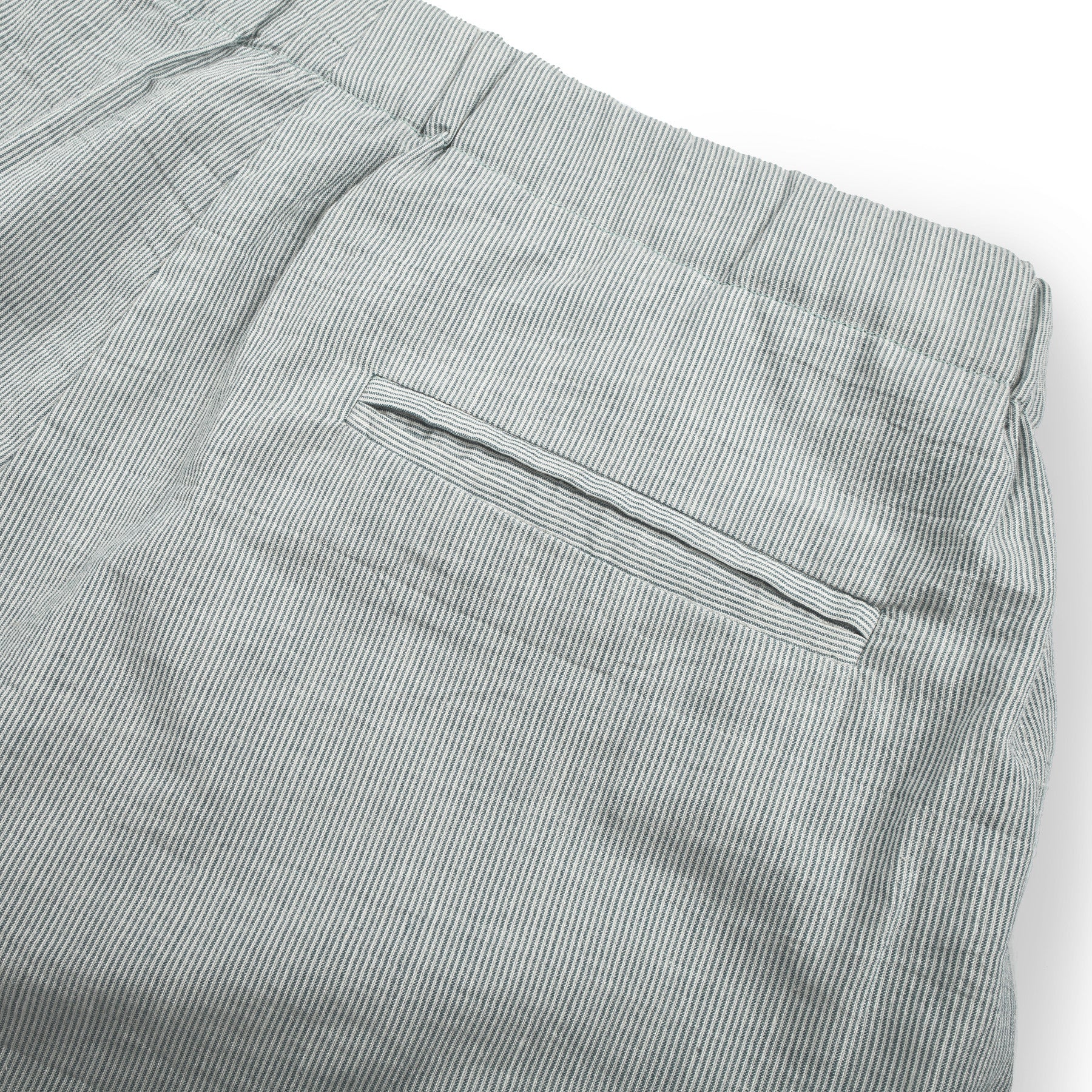 The Isla Pant in Seafoam Striped Cotton - Image 5