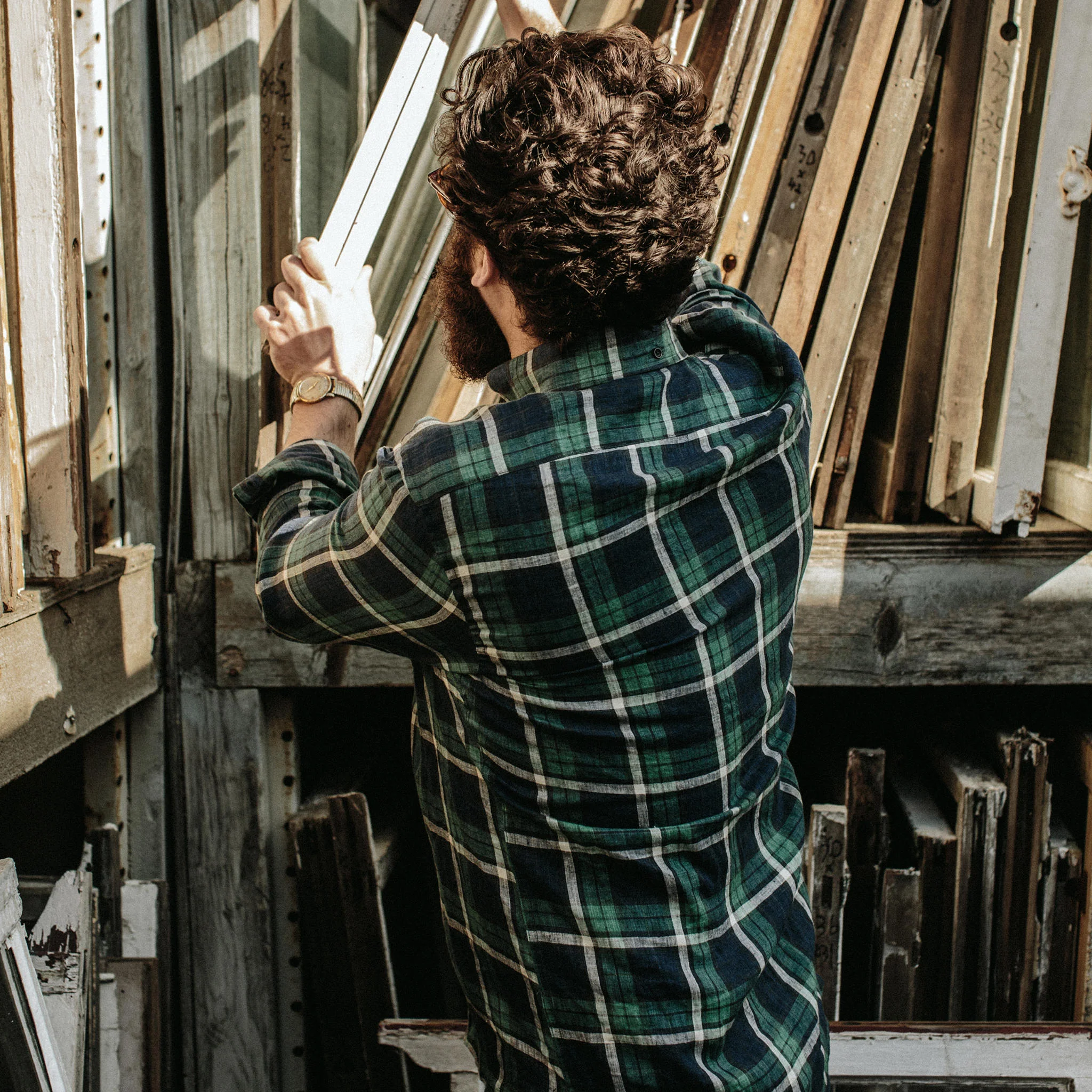 The Jack in Blackwatch Plaid Linen - Image 5