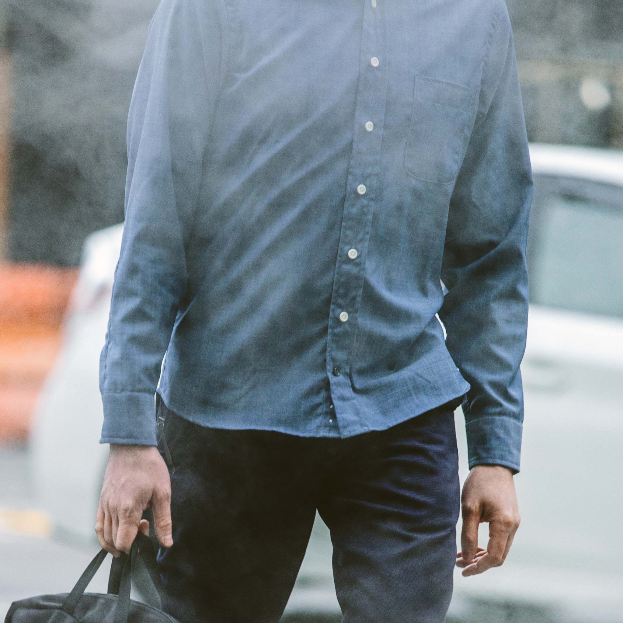 The Merino Jack in Sky Blue Chambray - Image 2