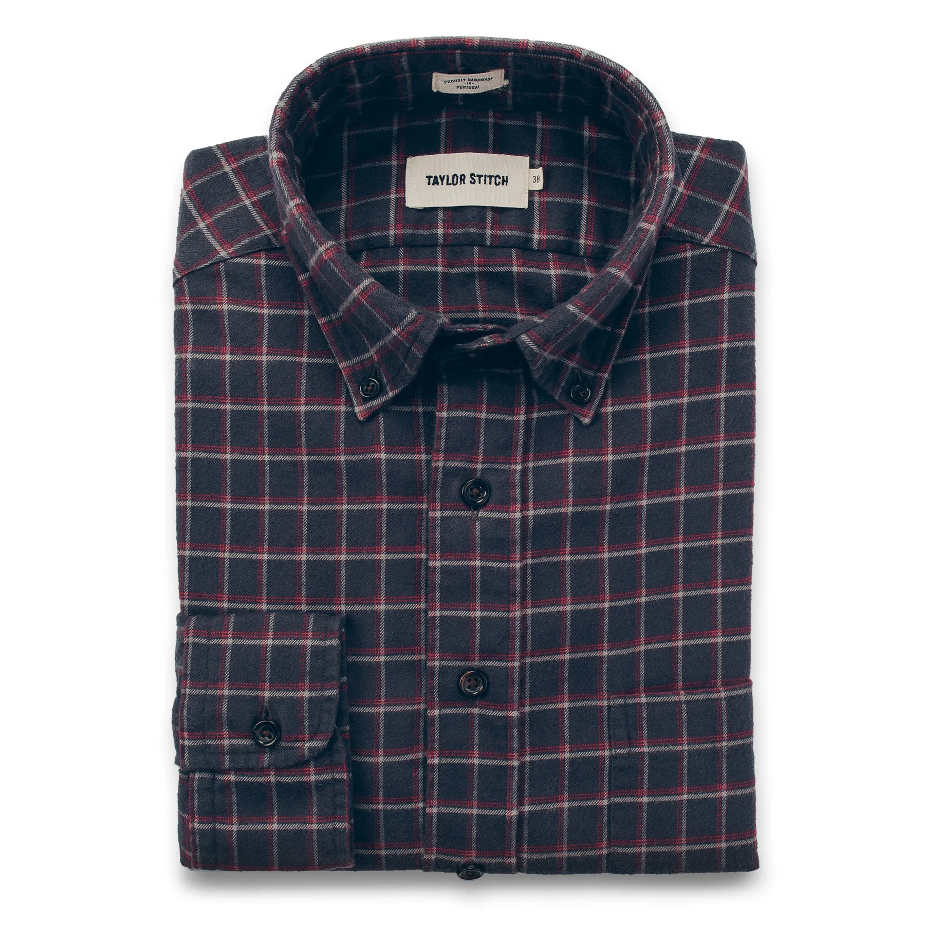 The Jack in Brushed Taupe Plaid Flannel