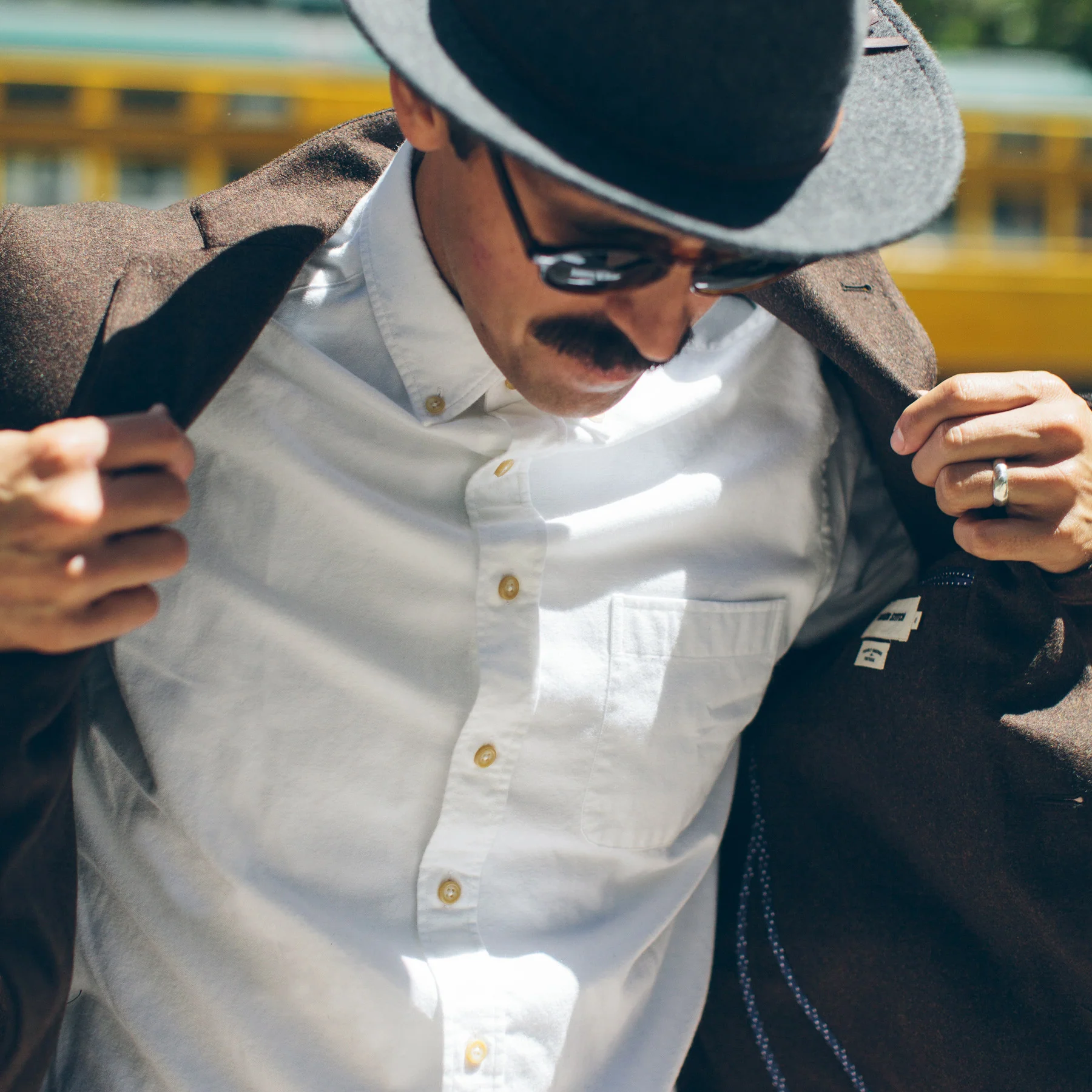 The Jack in Brushed White Oxford - Image 5
