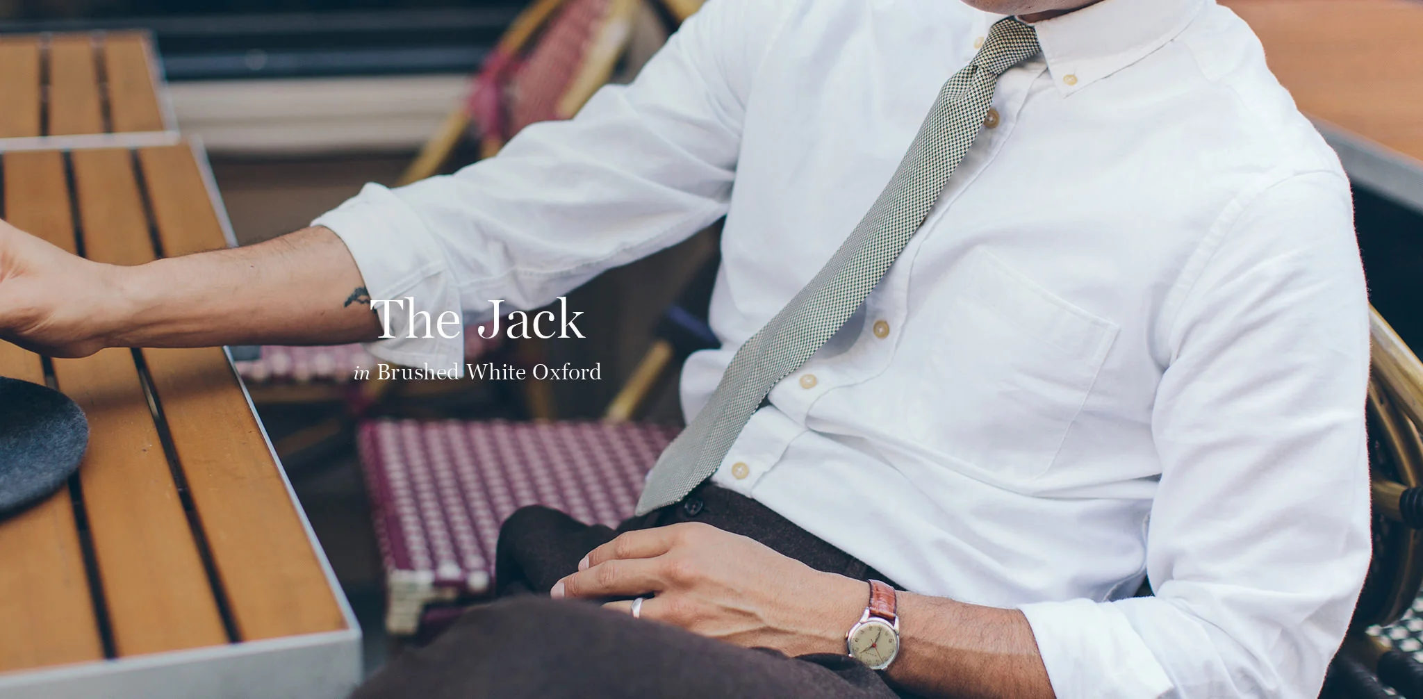 The Jack in Brushed White Oxford - Image 8