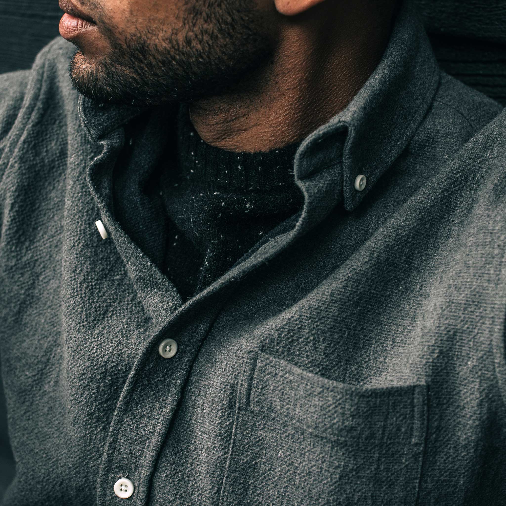 The Jack in Charcoal Double Cloth - Image 3