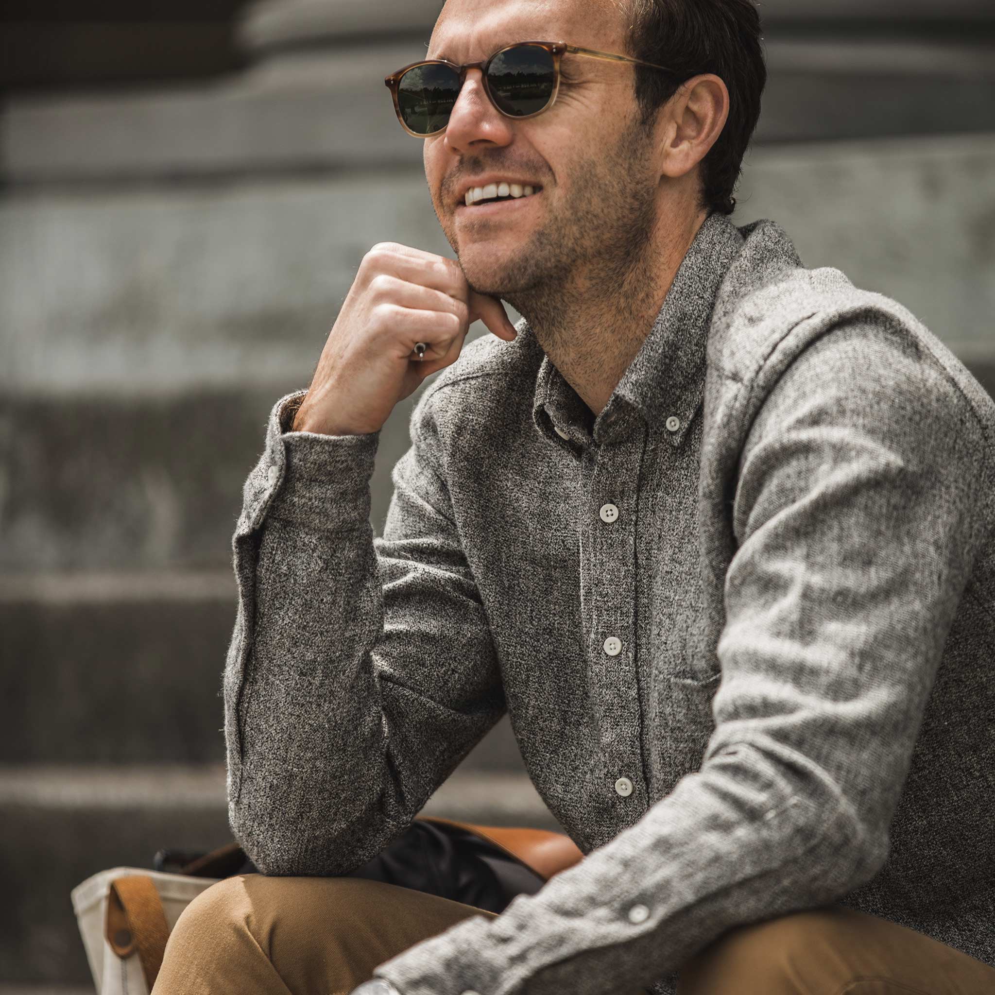 The Jack in Charcoal Hemp Melange - Image 2