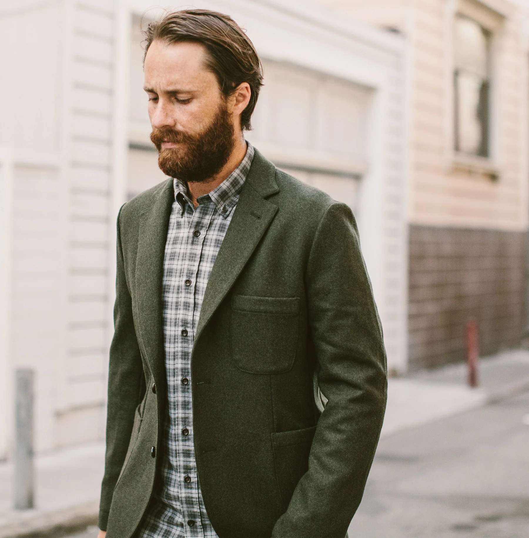 The Jack in Grey & Hunter Green Plaid - Image 5