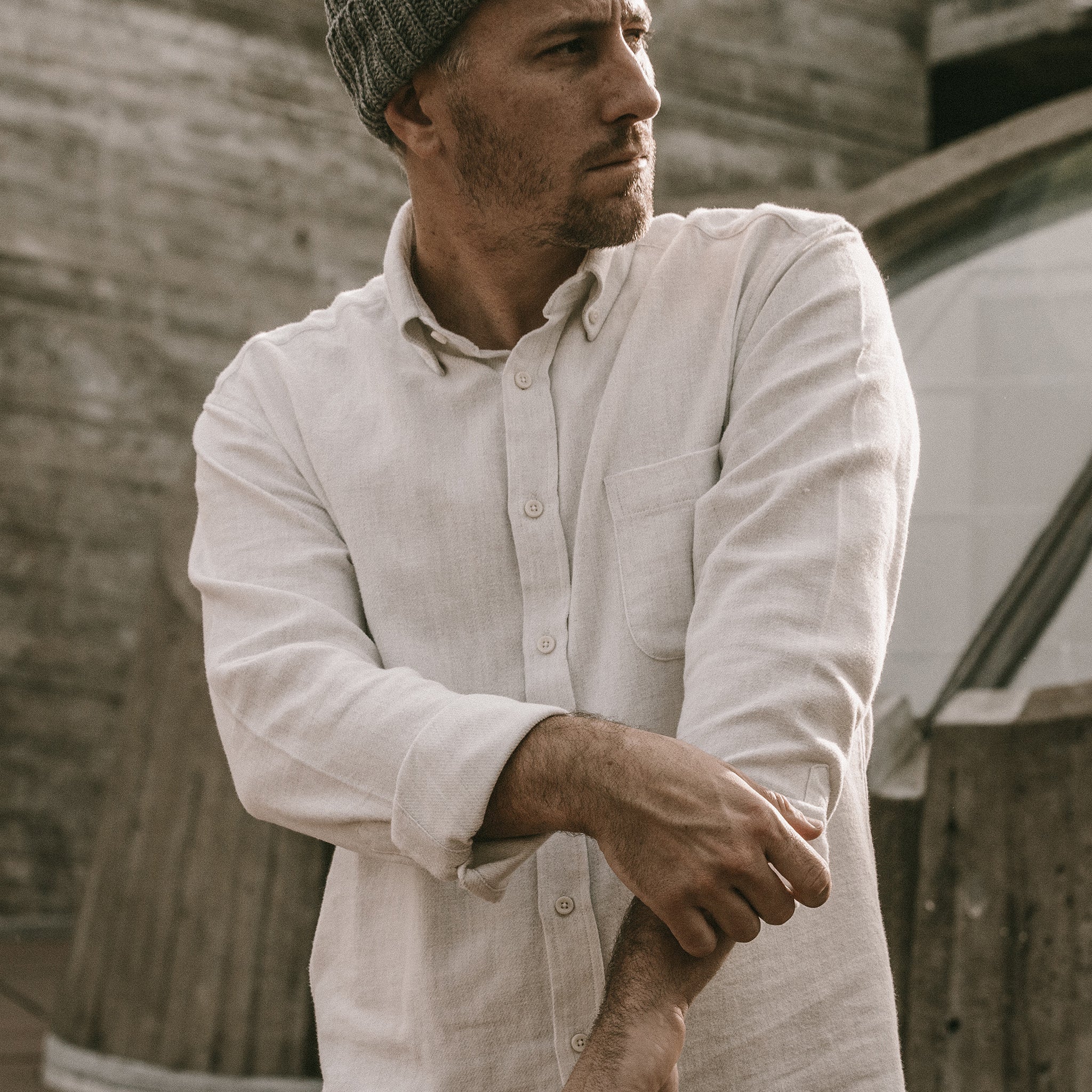 The Jack in Natural Brushed Organic Cotton - Image 2