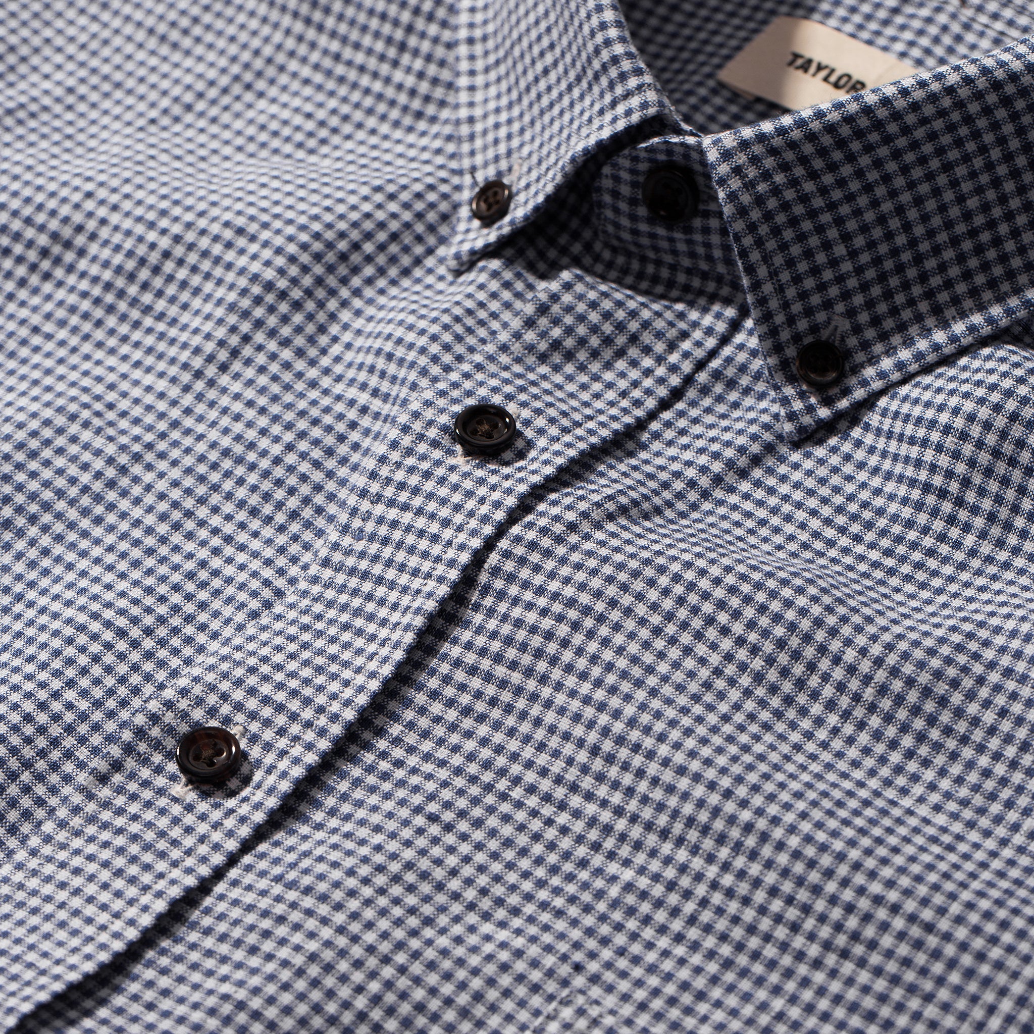 The Jack in Navy Mini Gingham Linen - Image 5