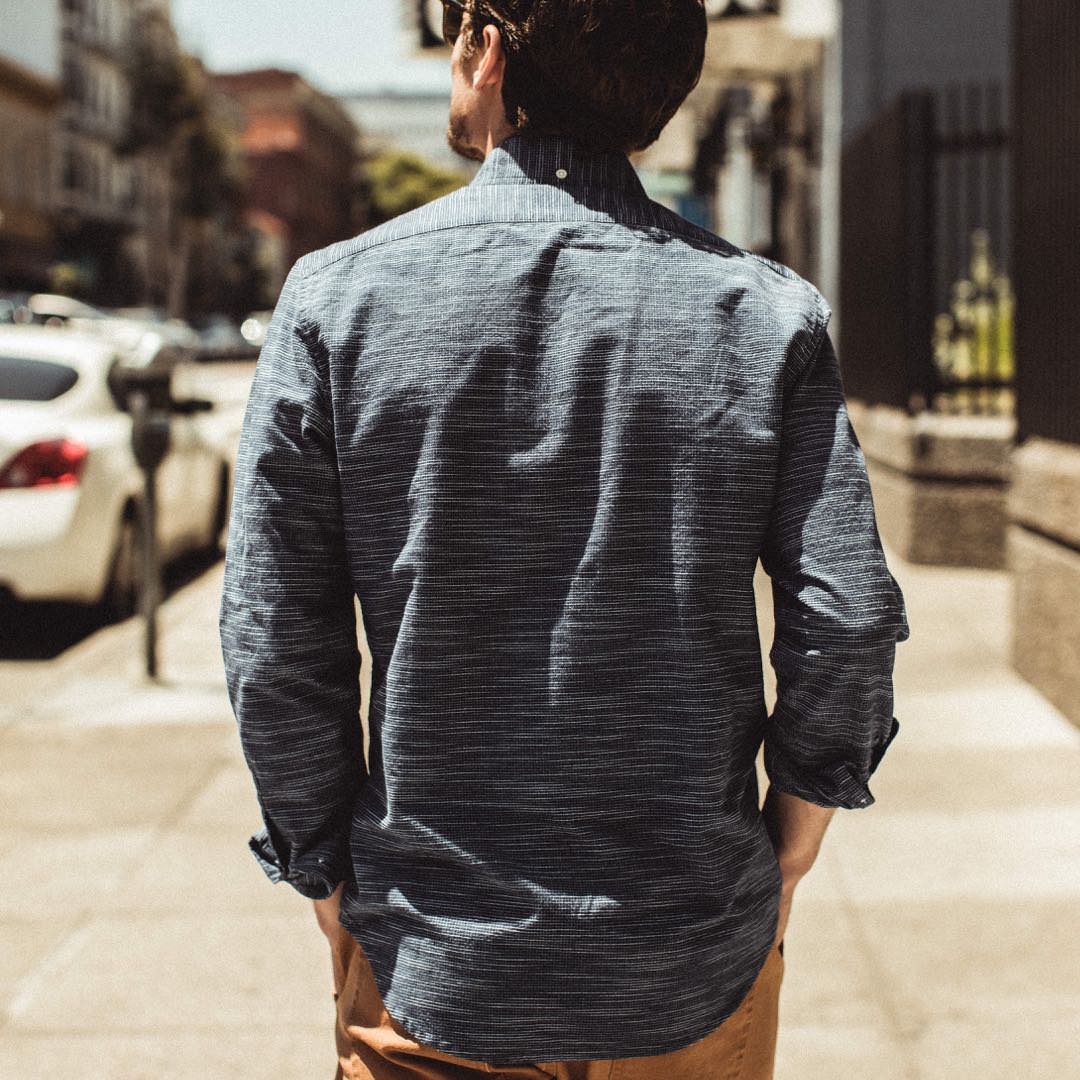 The Jack in Navy Slub Check - Image 4