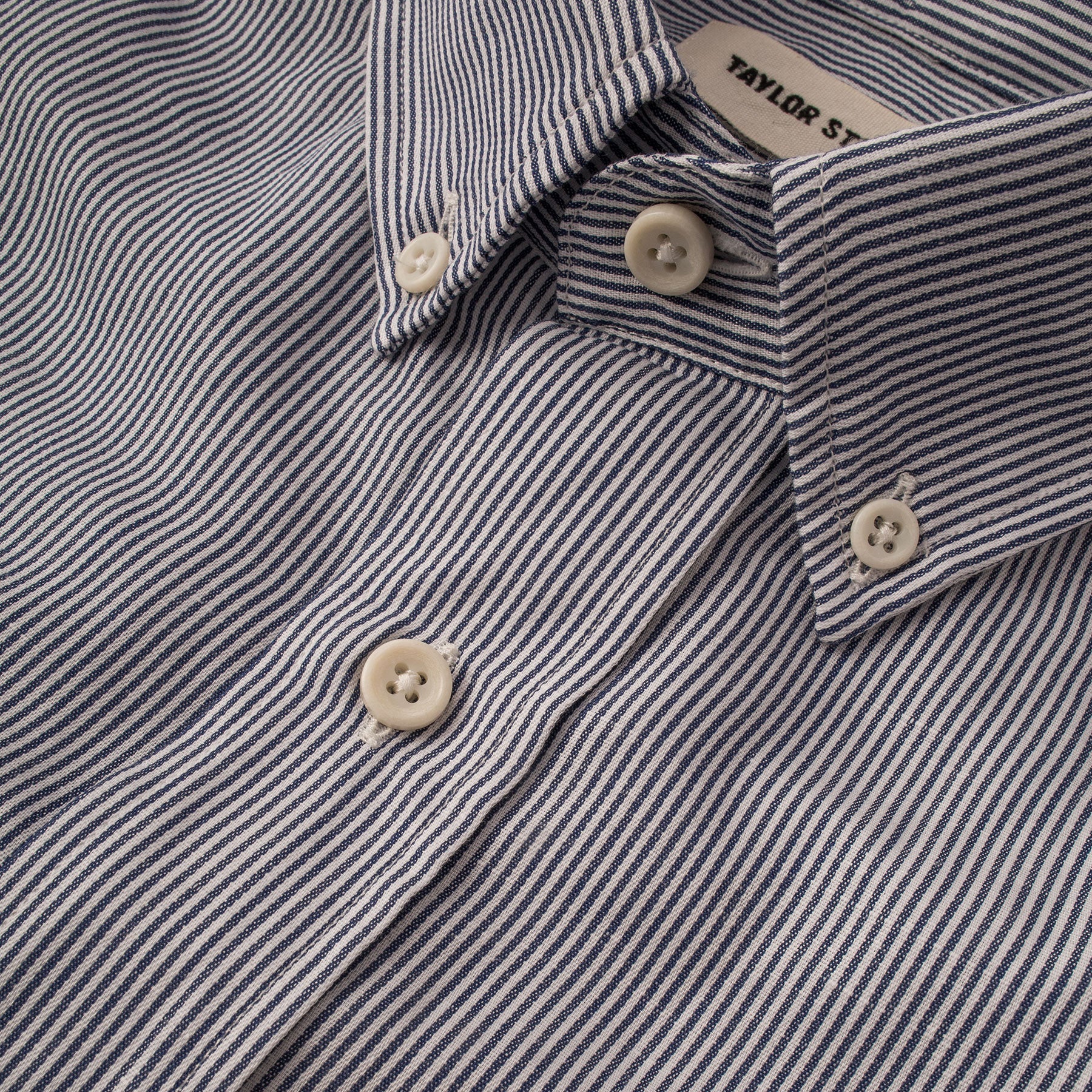 The Jack in Navy Striped Cotton & Linen - Image 2