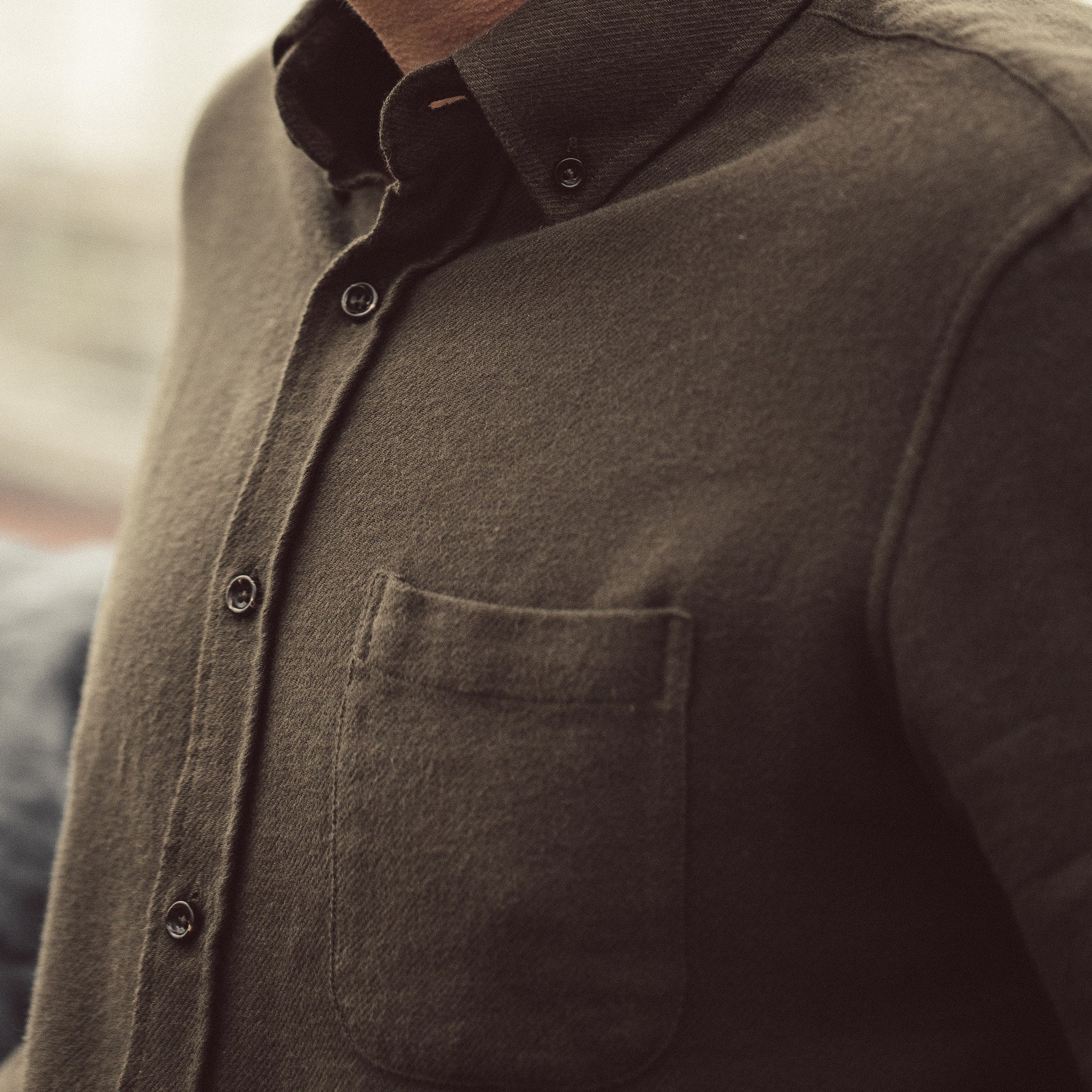 The Jack in Olive Brushed Organic Cotton - Image 3