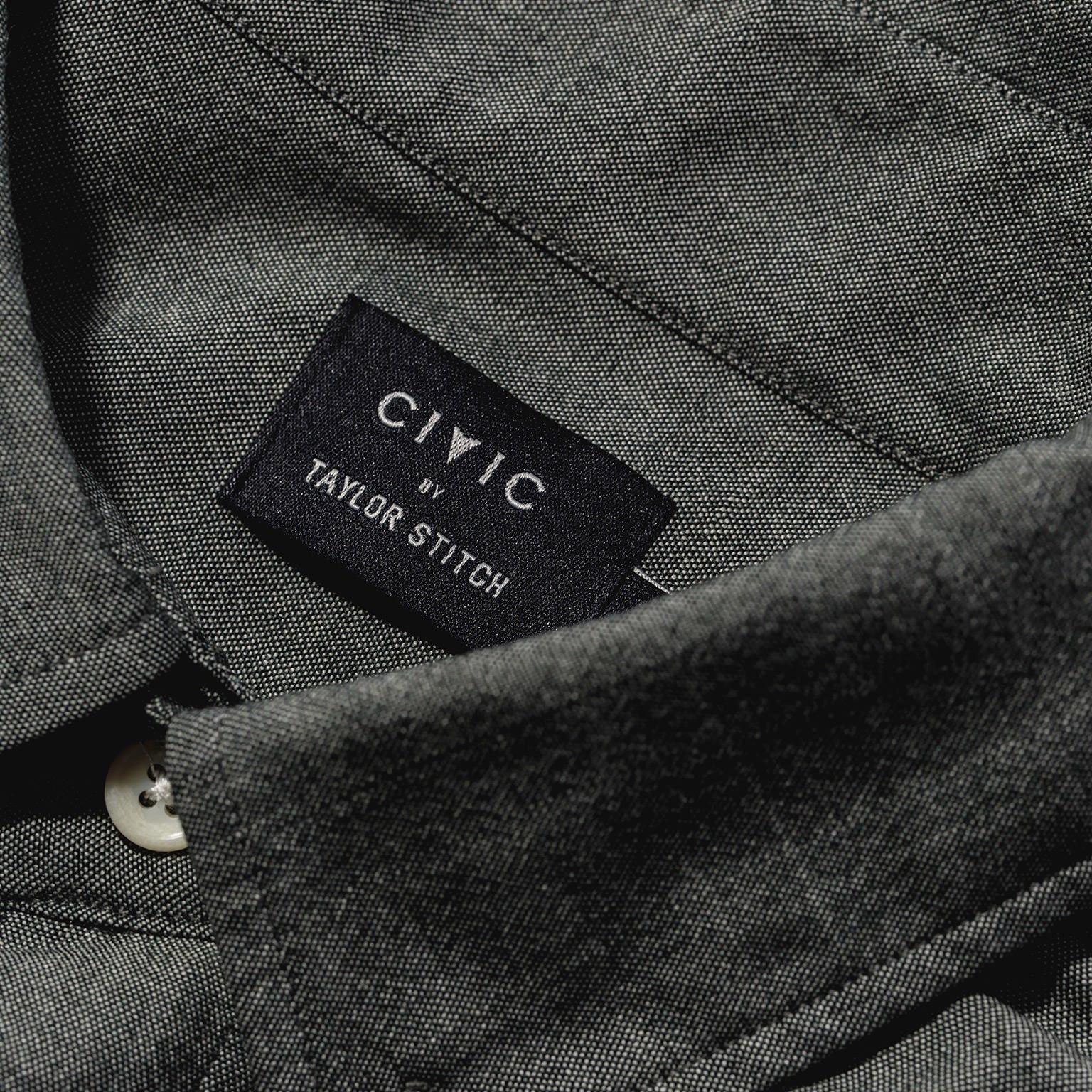 The Merino Jack in Stone Green Chambray - Image 5