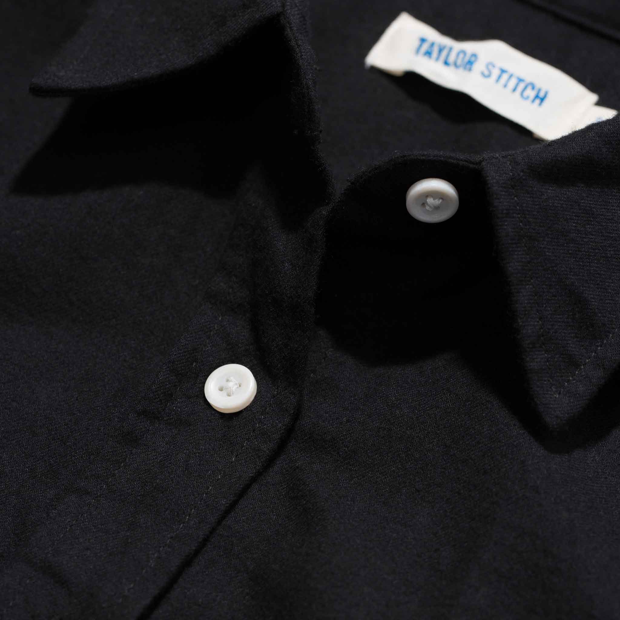 The Katherine in Black Brushed Cotton - Image 2