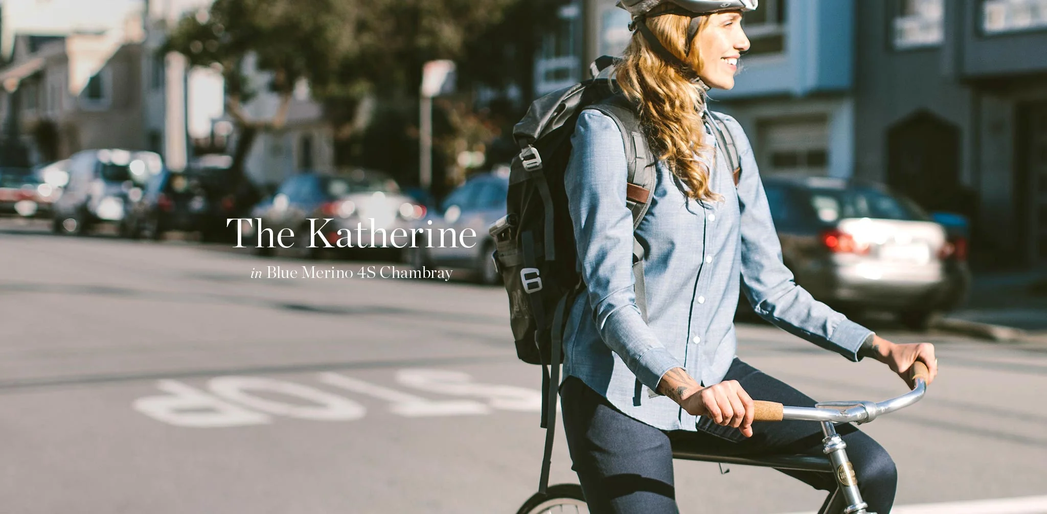 The Katherine in Blue Merino 4S Chambray - Image 6