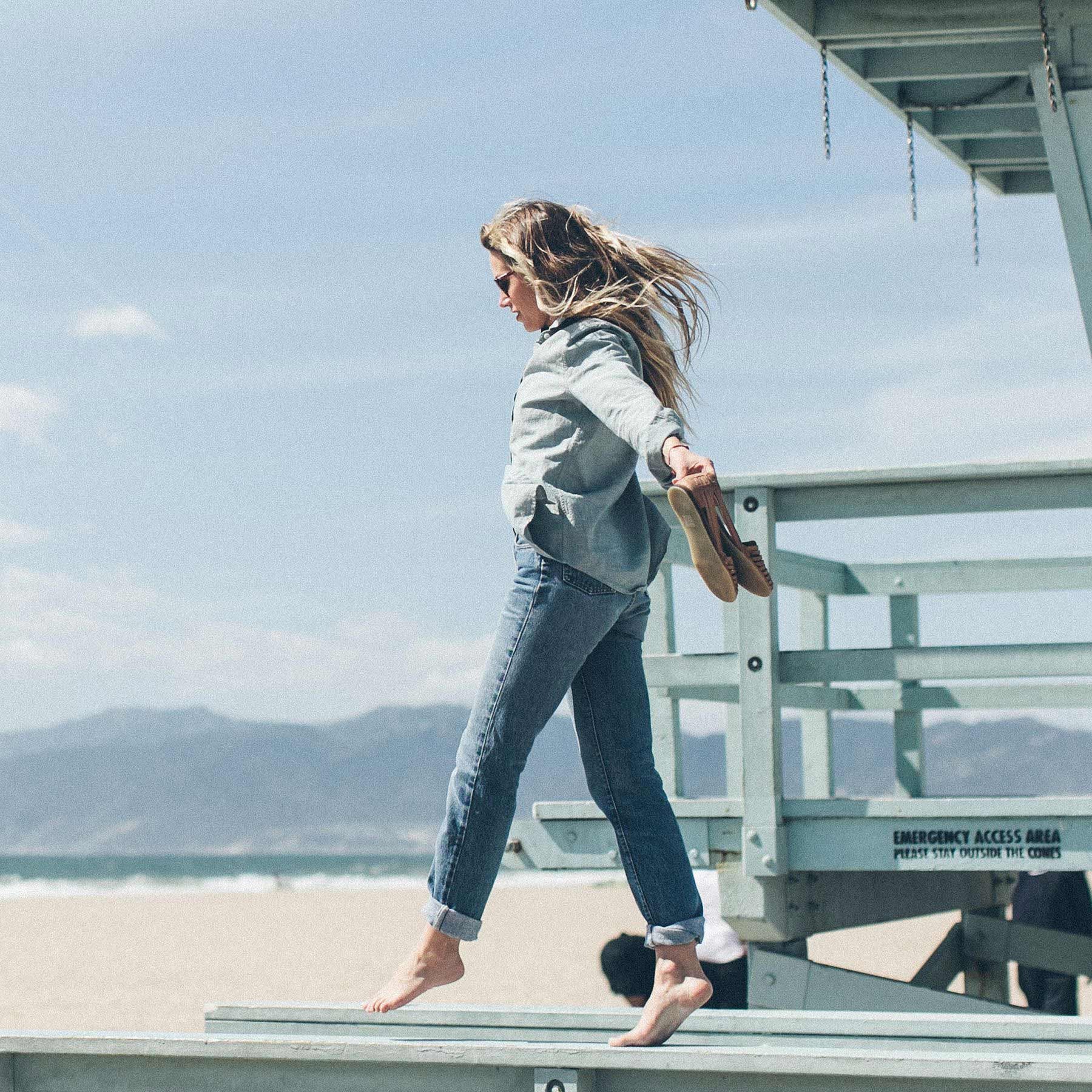 The Katherine in Seafoam Cotton Linen - Image 5