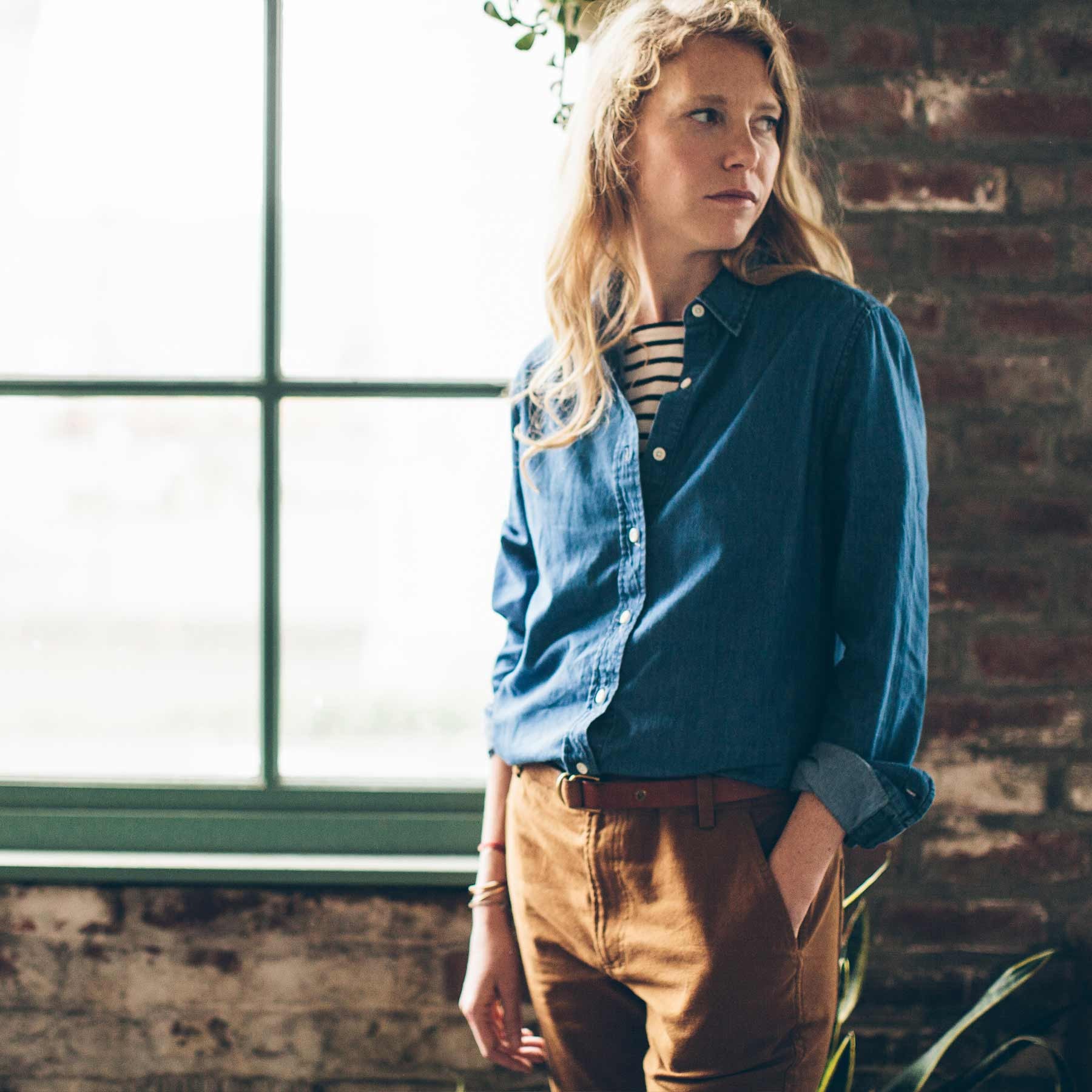 The Katherine in Sun Bleached Denim - Image 4