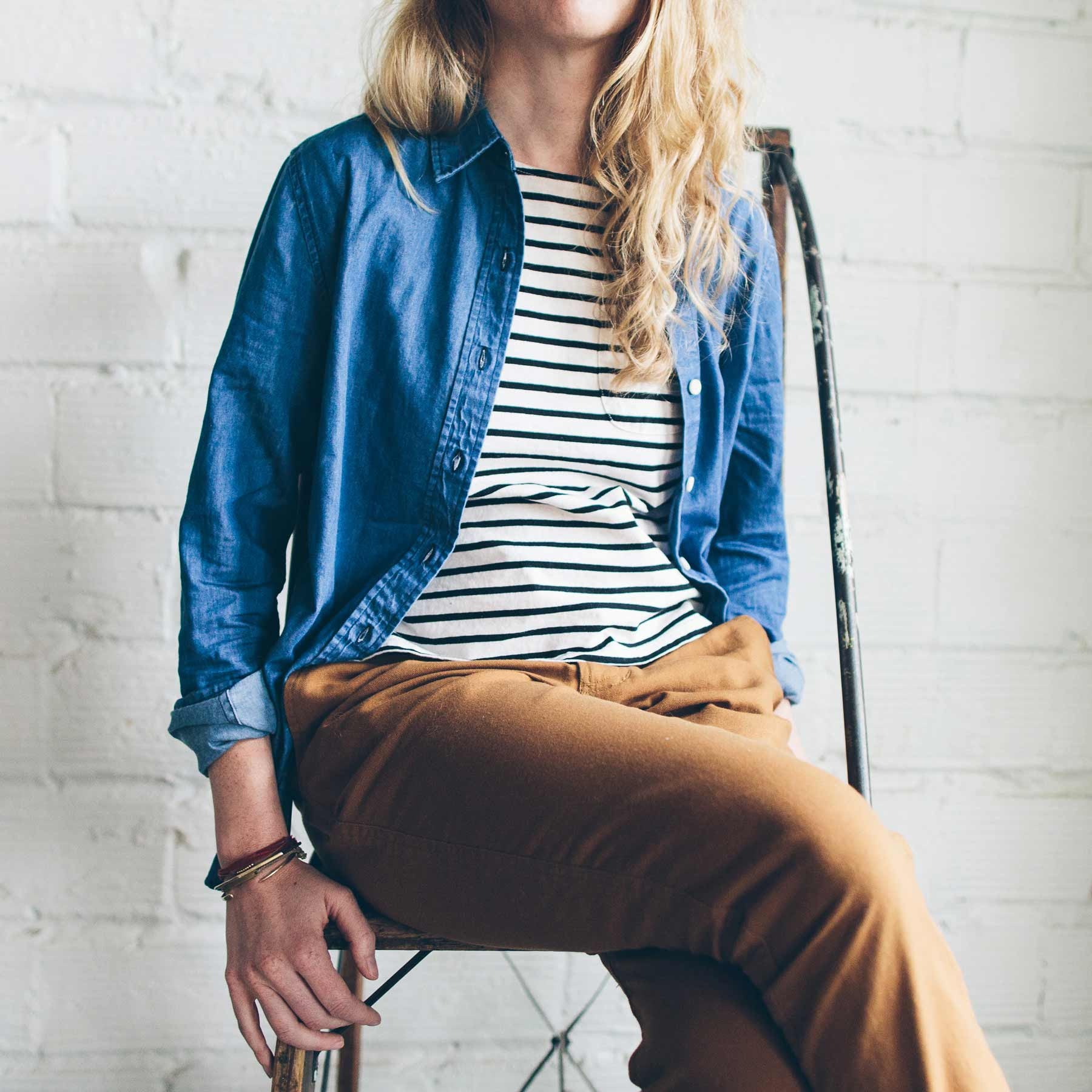 The Katherine in Sun Bleached Denim - Image 5