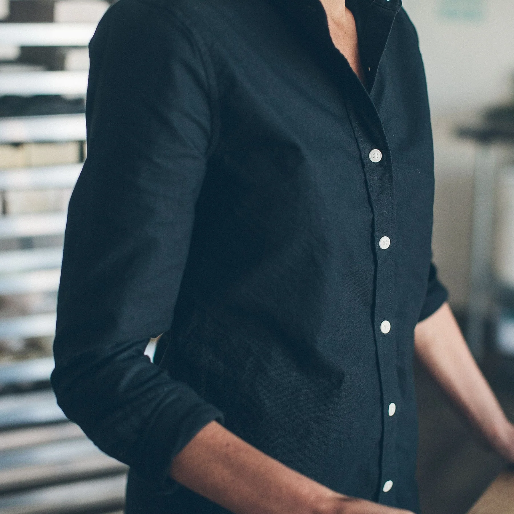 The Katherine in Washed Black Oxford - Image 5