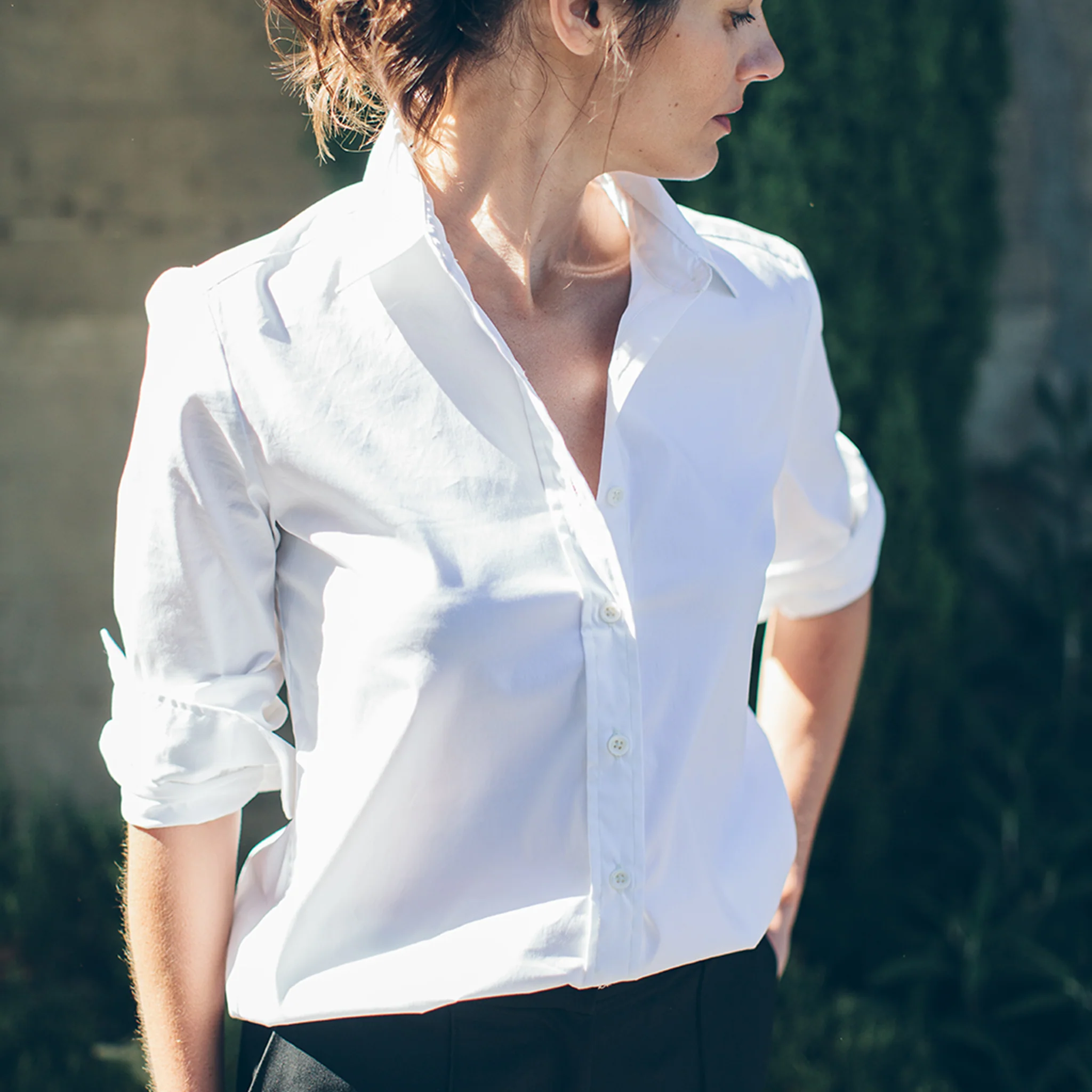 The Katherine in White Pinpoint Oxford - Image 4