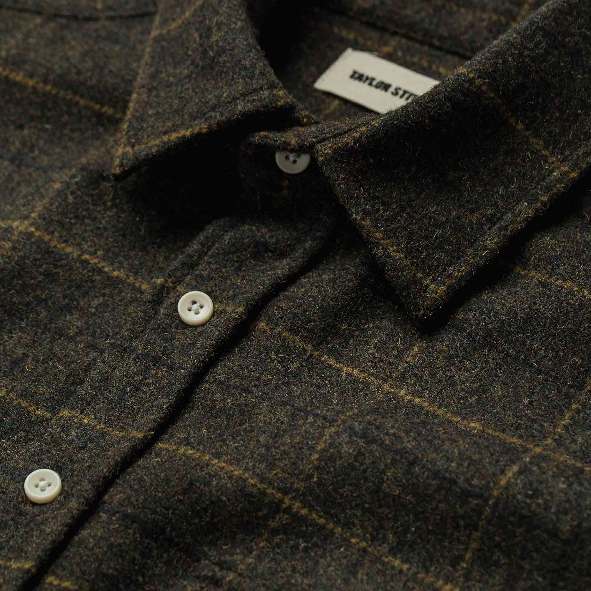 The Leeward Shirt in Olive Plaid - Image 6
