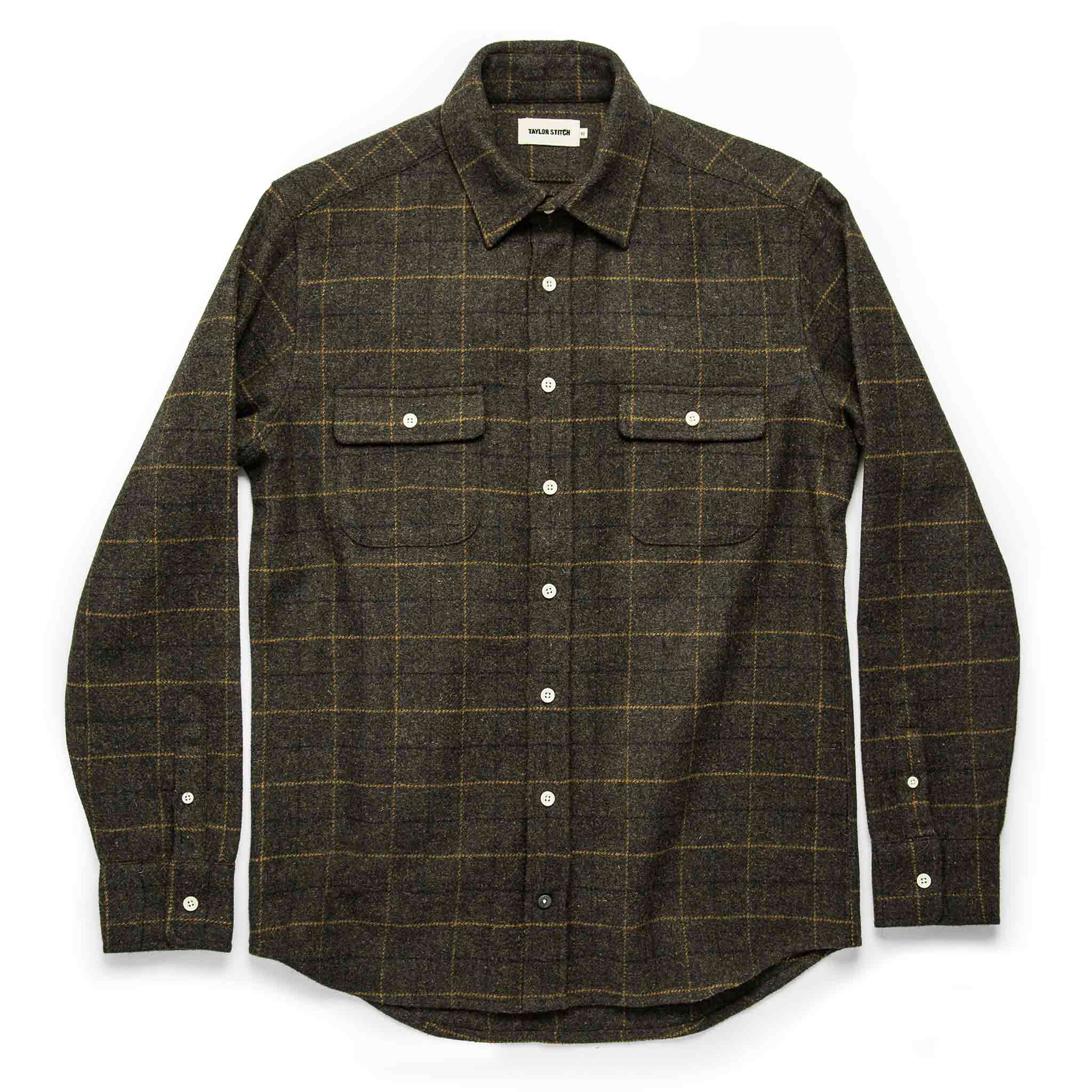 The Leeward Shirt in Olive Plaid - Image 8