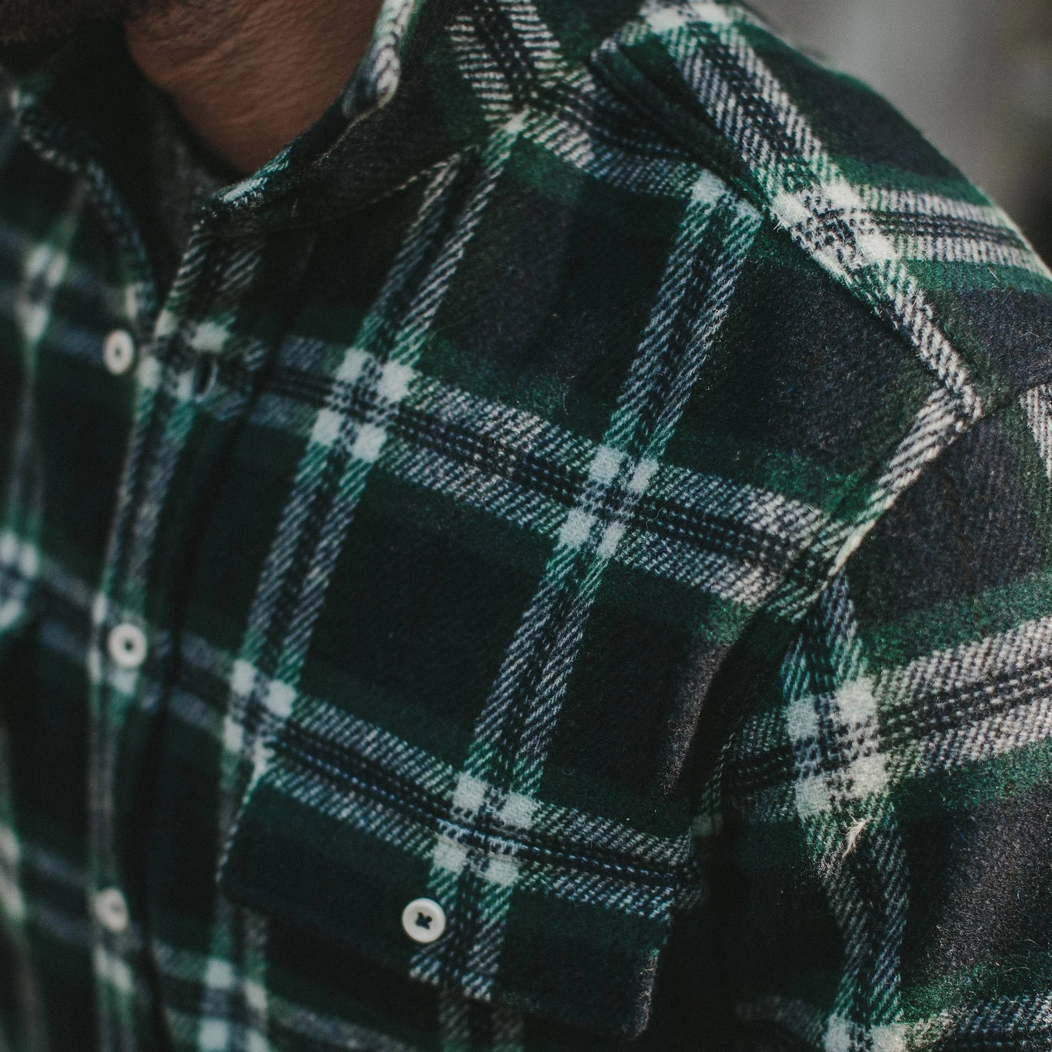 The Leeward Shirt in Navy Tartan - Image 3