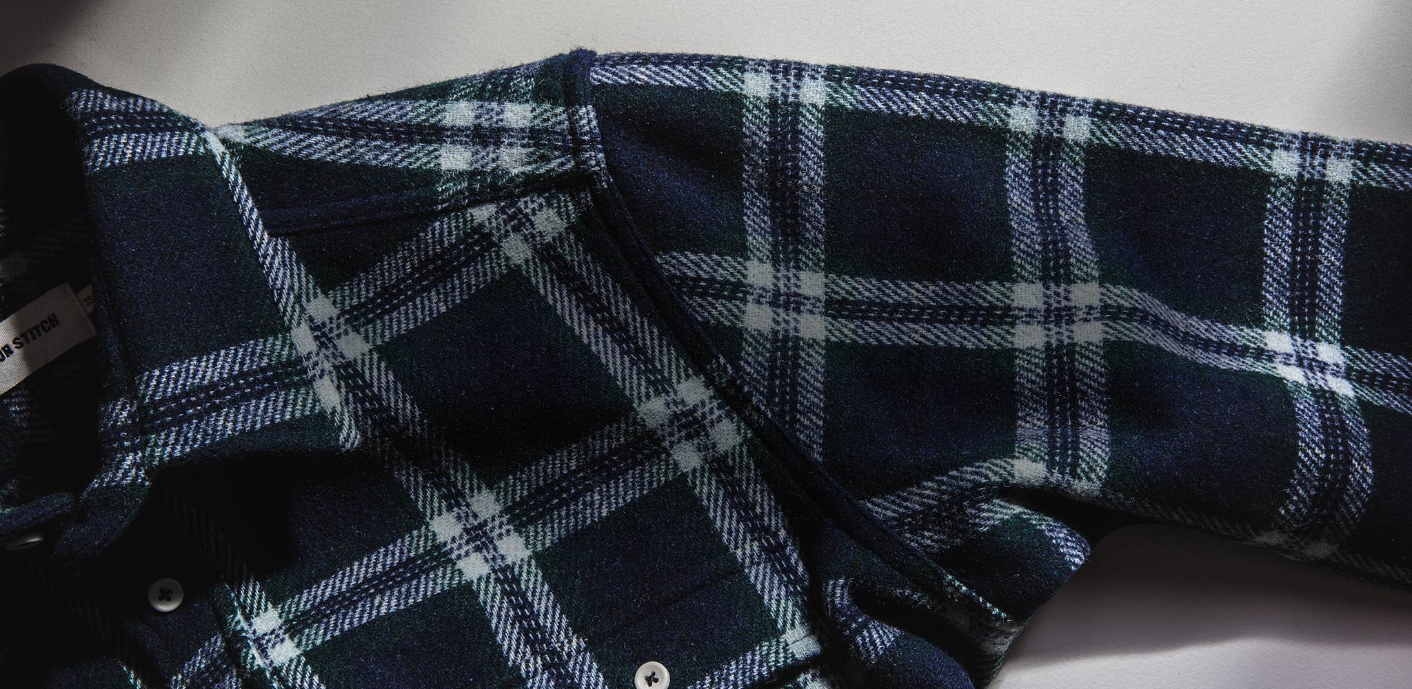 The Leeward Shirt in Navy Tartan - Image 9