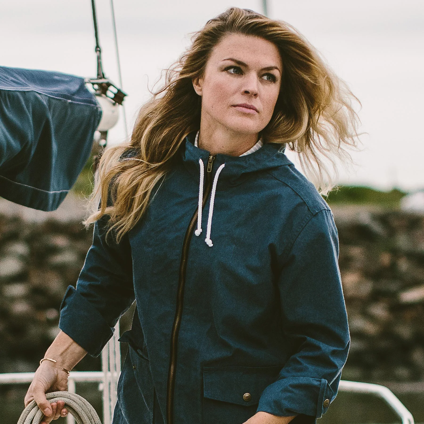 The Lighthouse Jacket in Indigo Chambray - Image 4