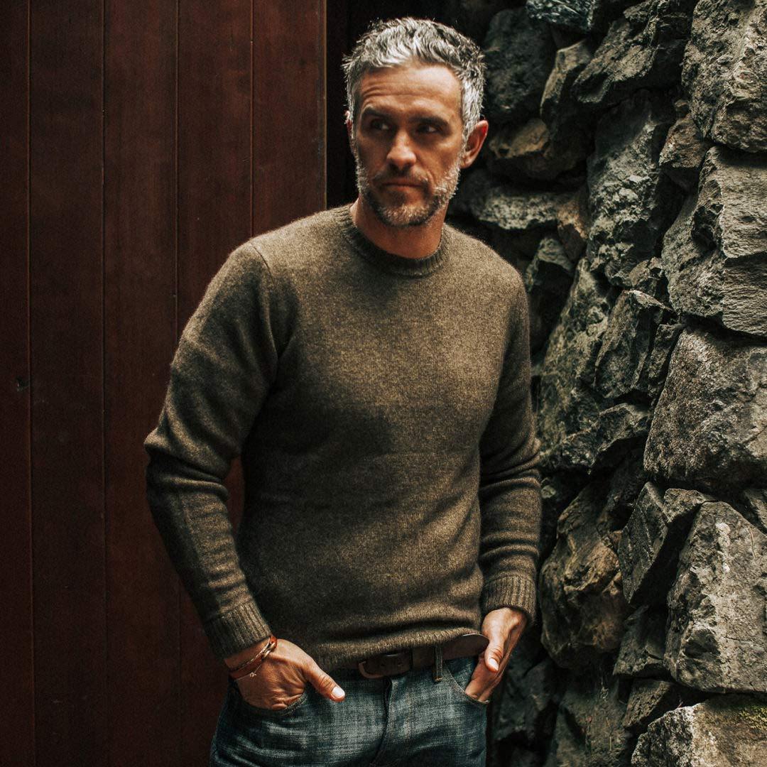 The Lodge Sweater in Army - Image 2