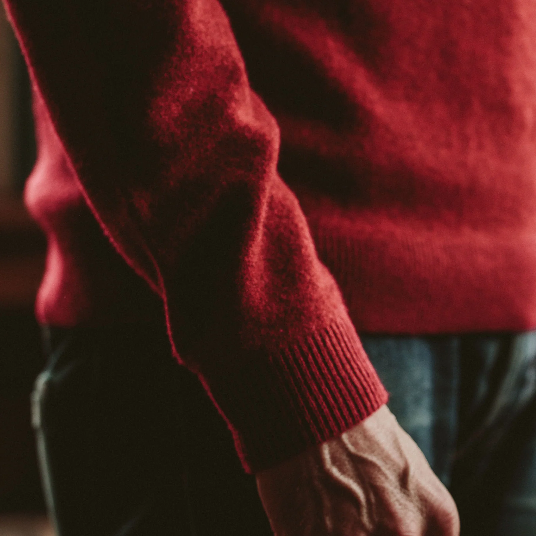 The Lodge Sweater in Cardinal - Image 4