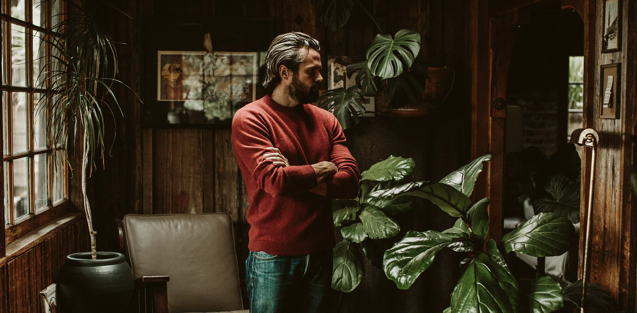 The Lodge Sweater in Cardinal - Image 9