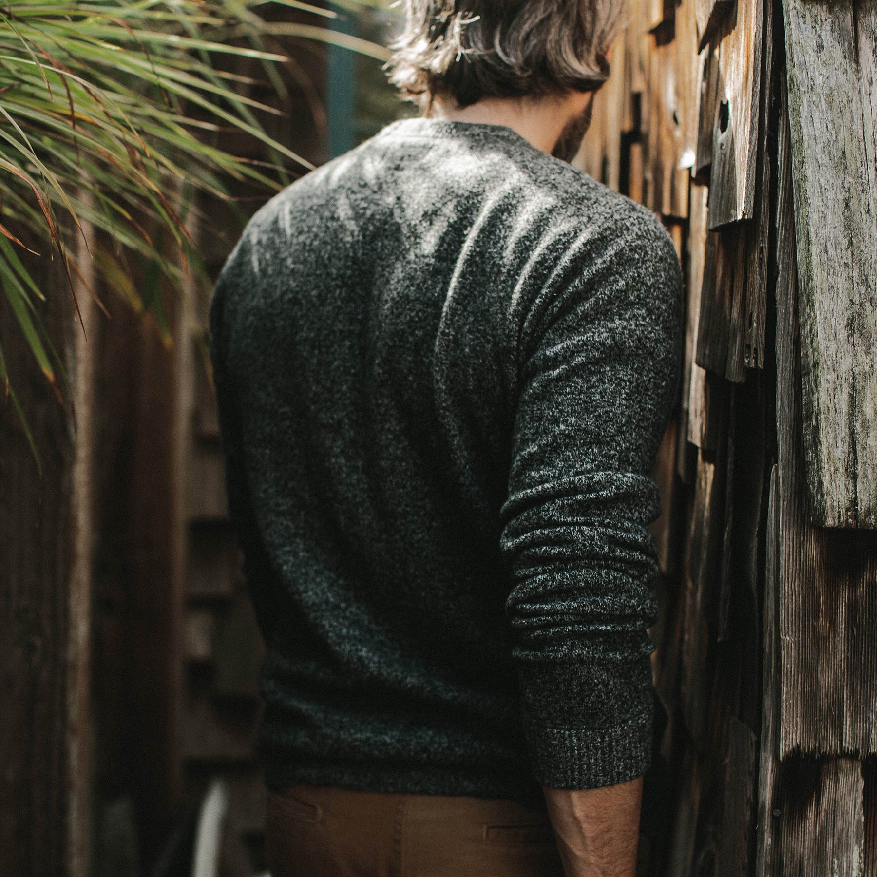 The Lodge Sweater in Charcoal - Image 3