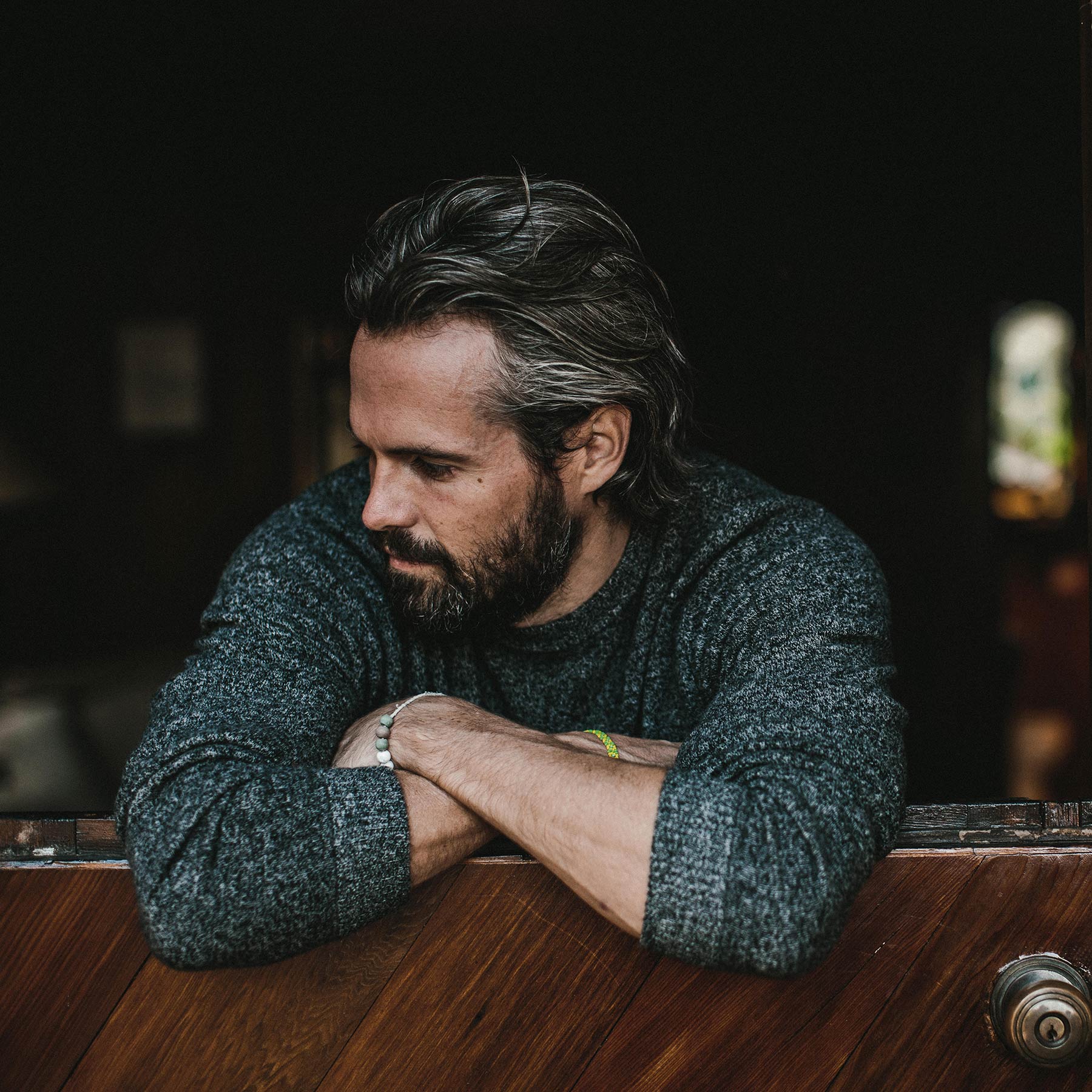 The Lodge Sweater in Charcoal - Image 5