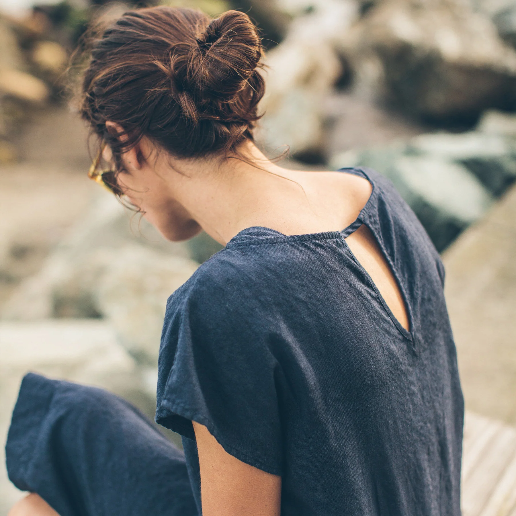The Loma Dress in Navy - Image 4