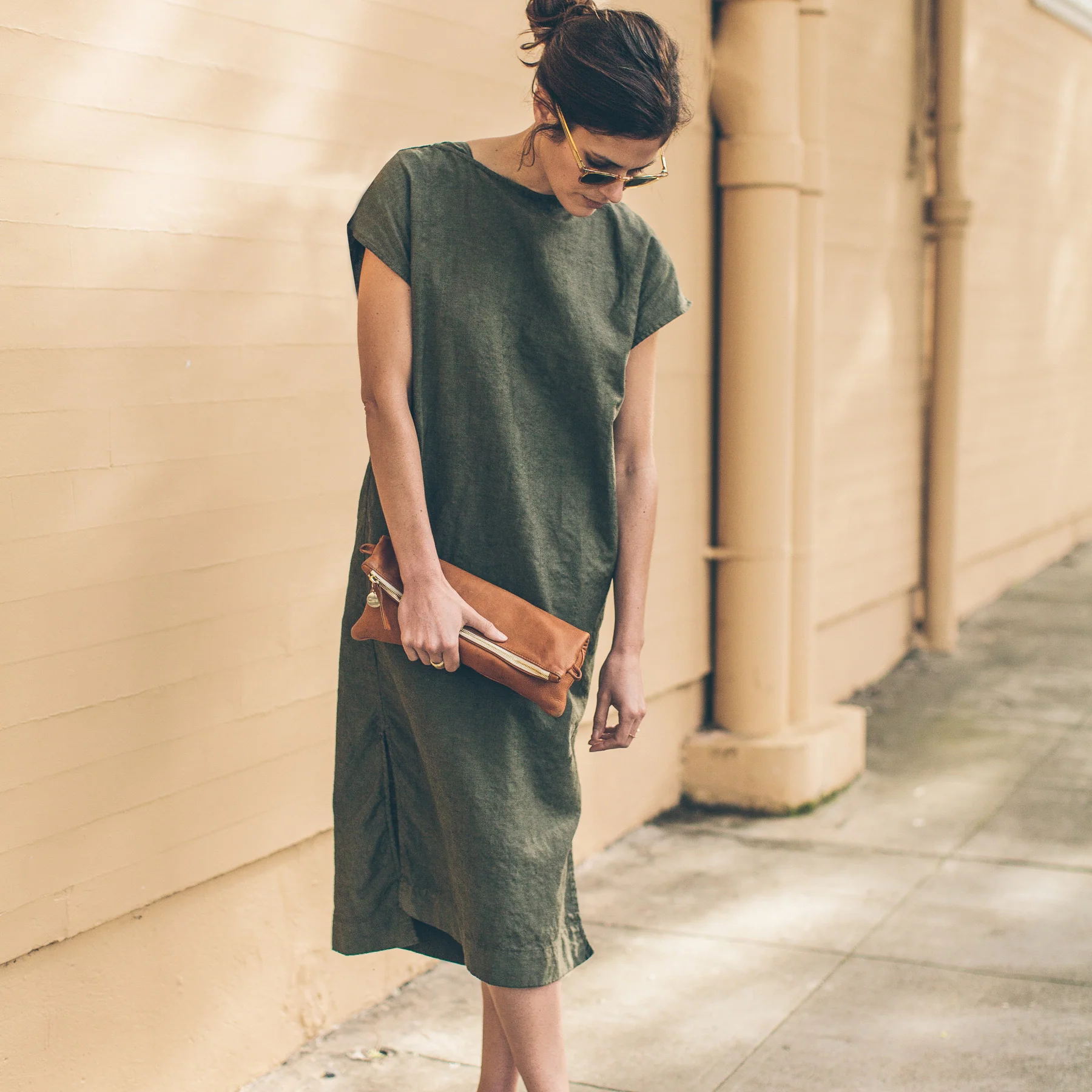 The Loma Dress in Olive - Image 2