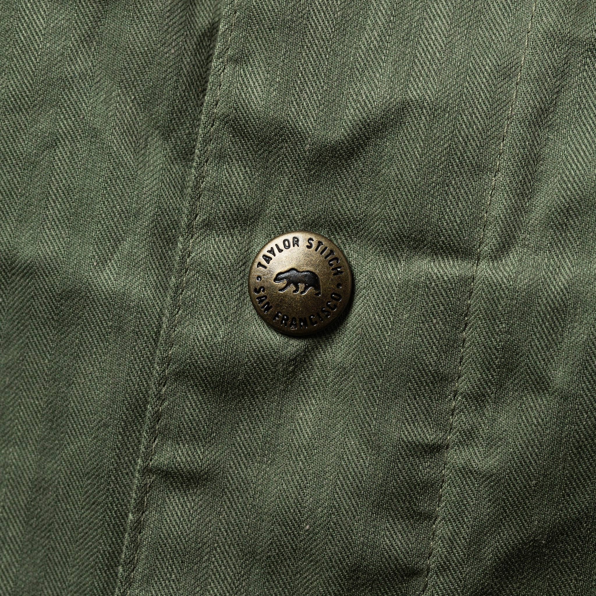 The Lombardi Jacket in Olive Dry Wax - Image 9