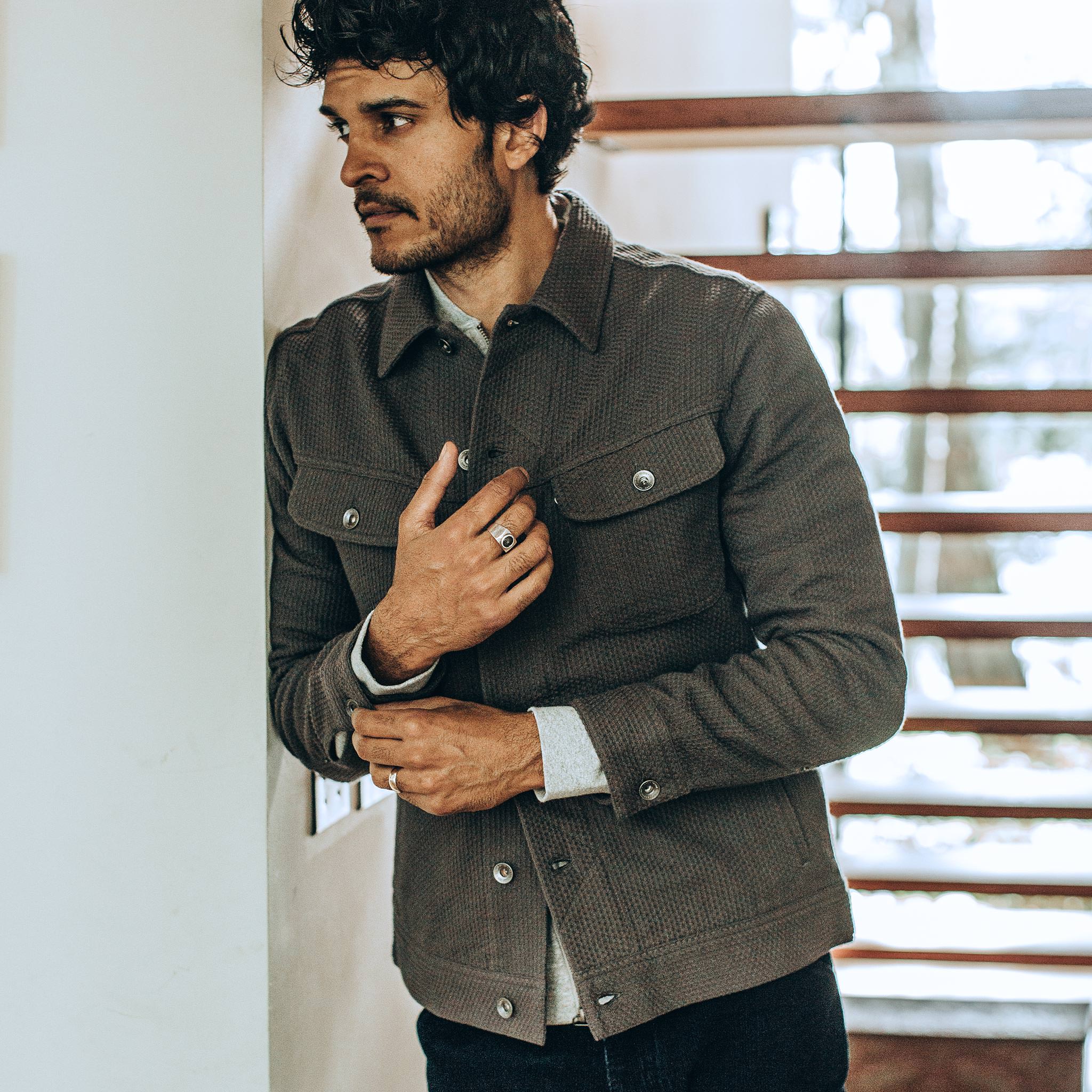 The Long Haul Jacket in Ash Sashiko - Image 2
