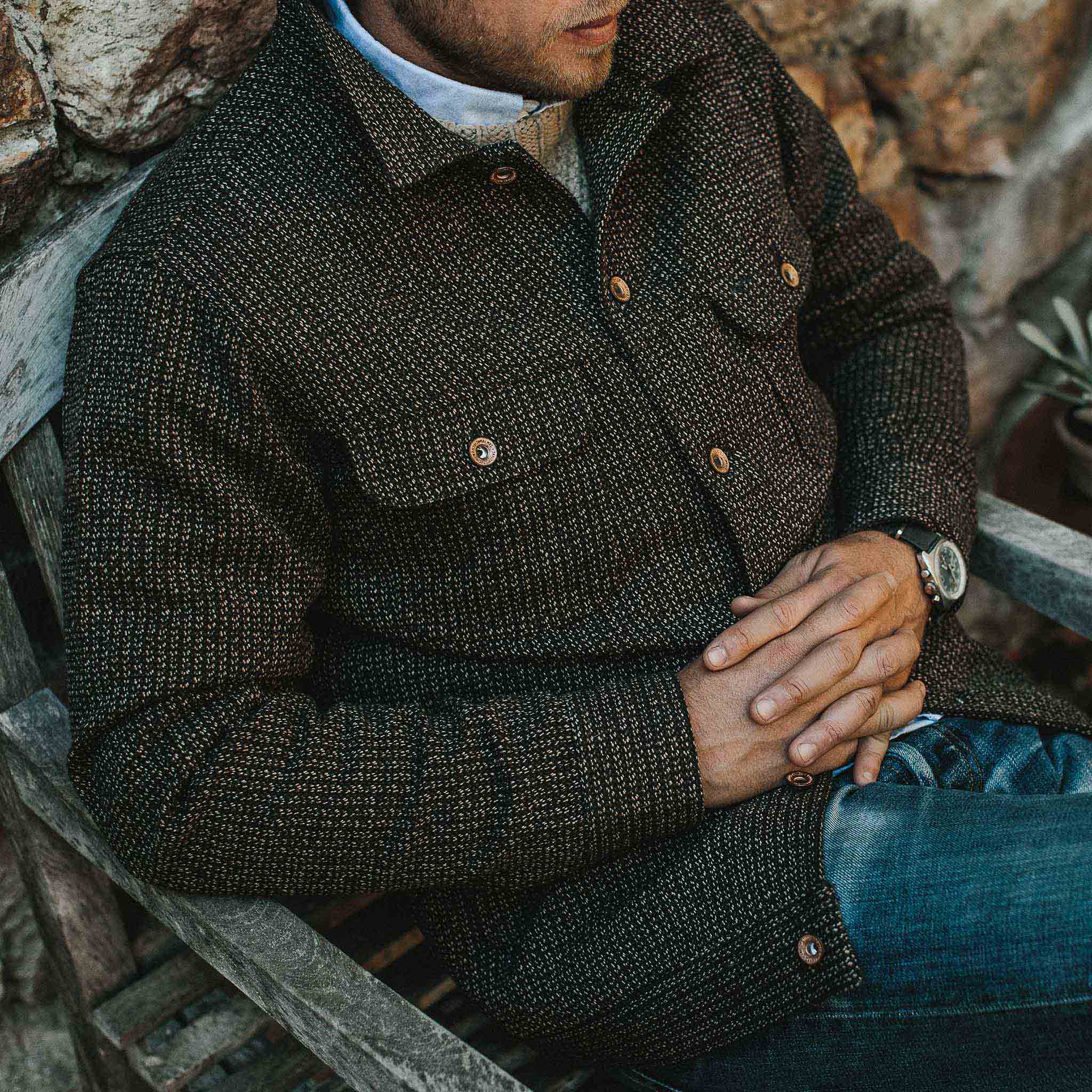 The Long Haul Jacket in Wool Beach Cloth - Image 6