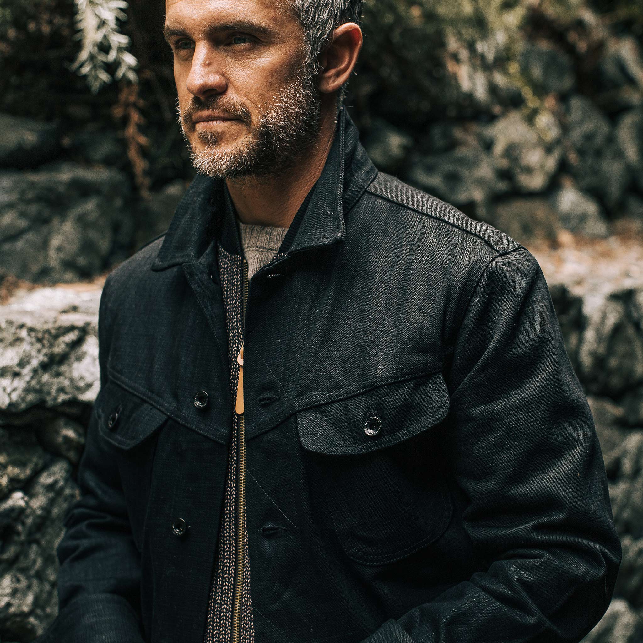 The Long Haul Jacket in Black Selvage - Image 2