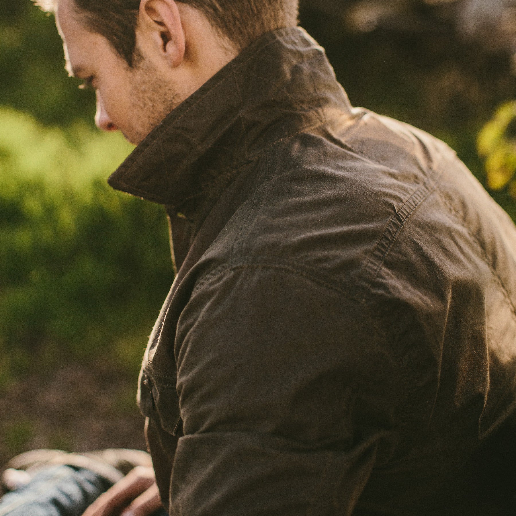 The Long Haul Jacket in Dark Oak Waxed Canvas - Image 4