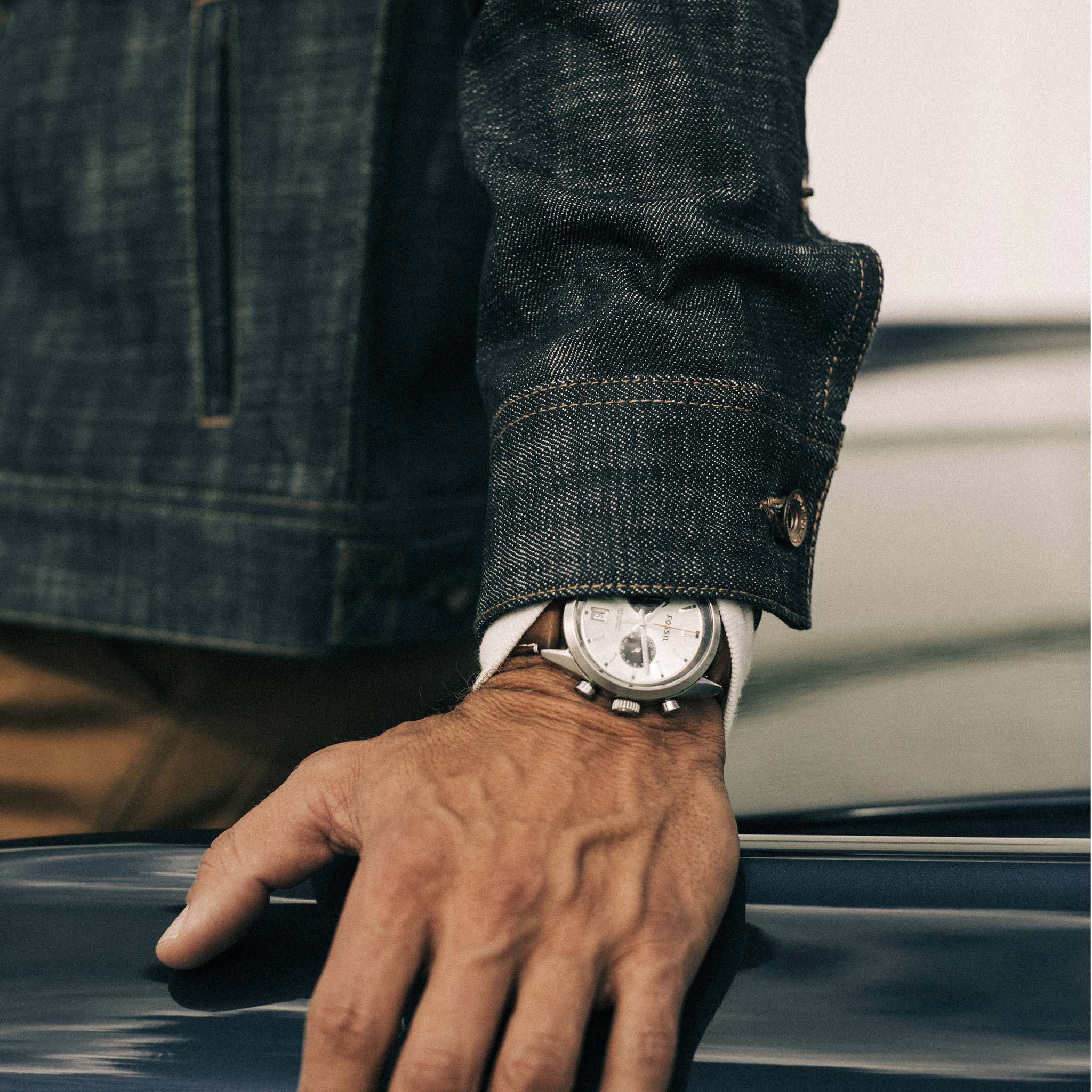 The Long Haul Jacket in Green Cast Selvage - Image 10
