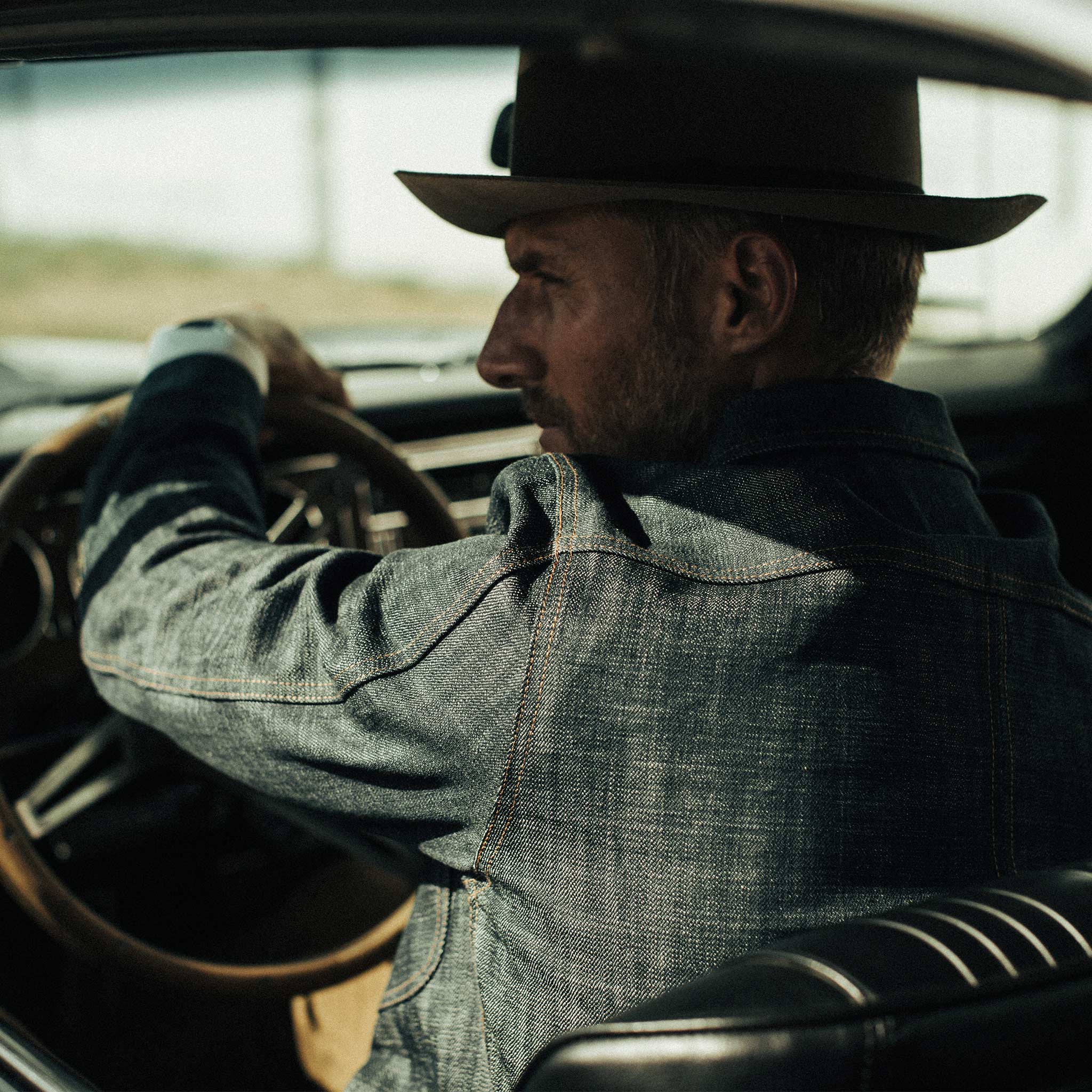 The Long Haul Jacket in Green Cast Selvage - Image 4