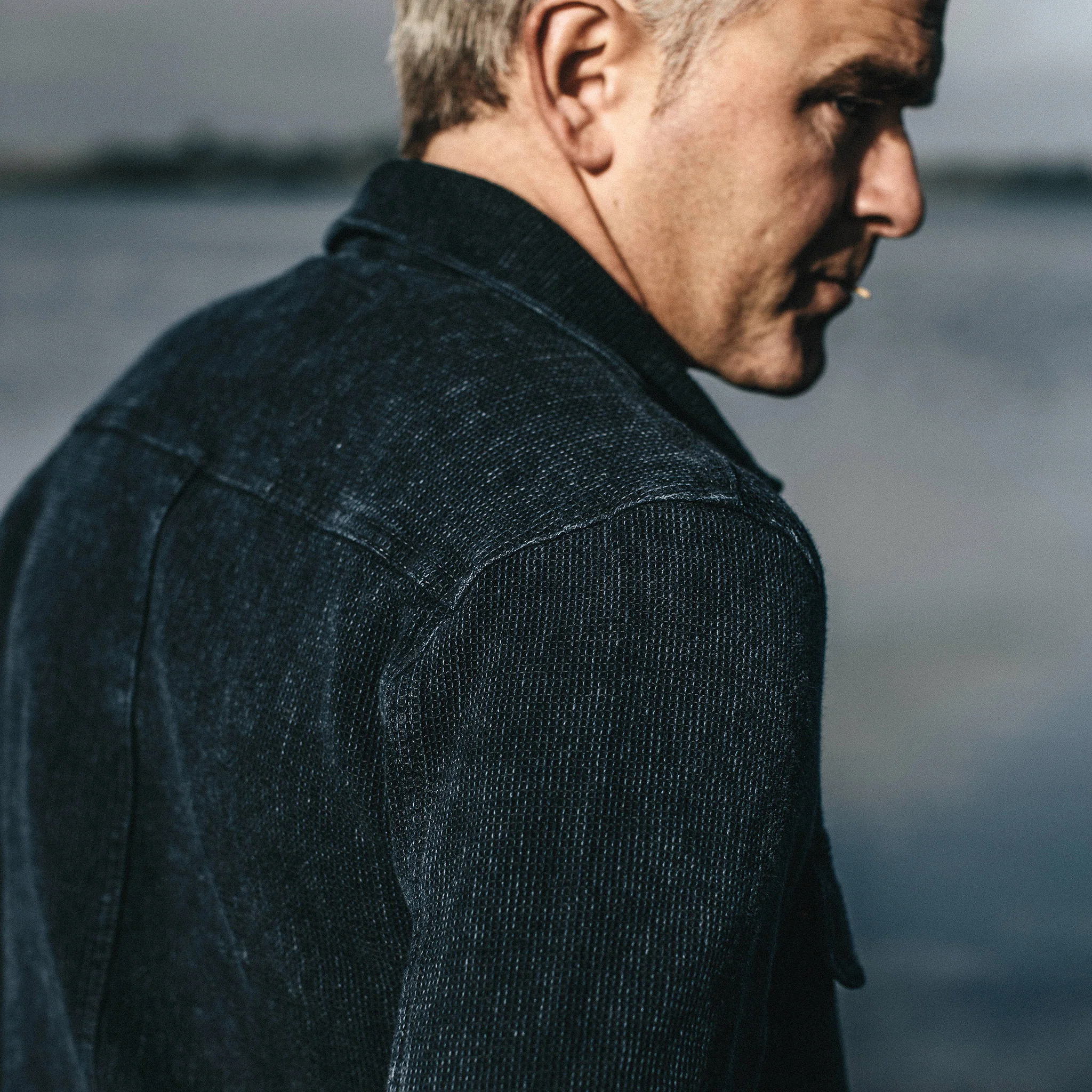 The Long Haul Jacket in Indigo Waffle ('18) - Image 2