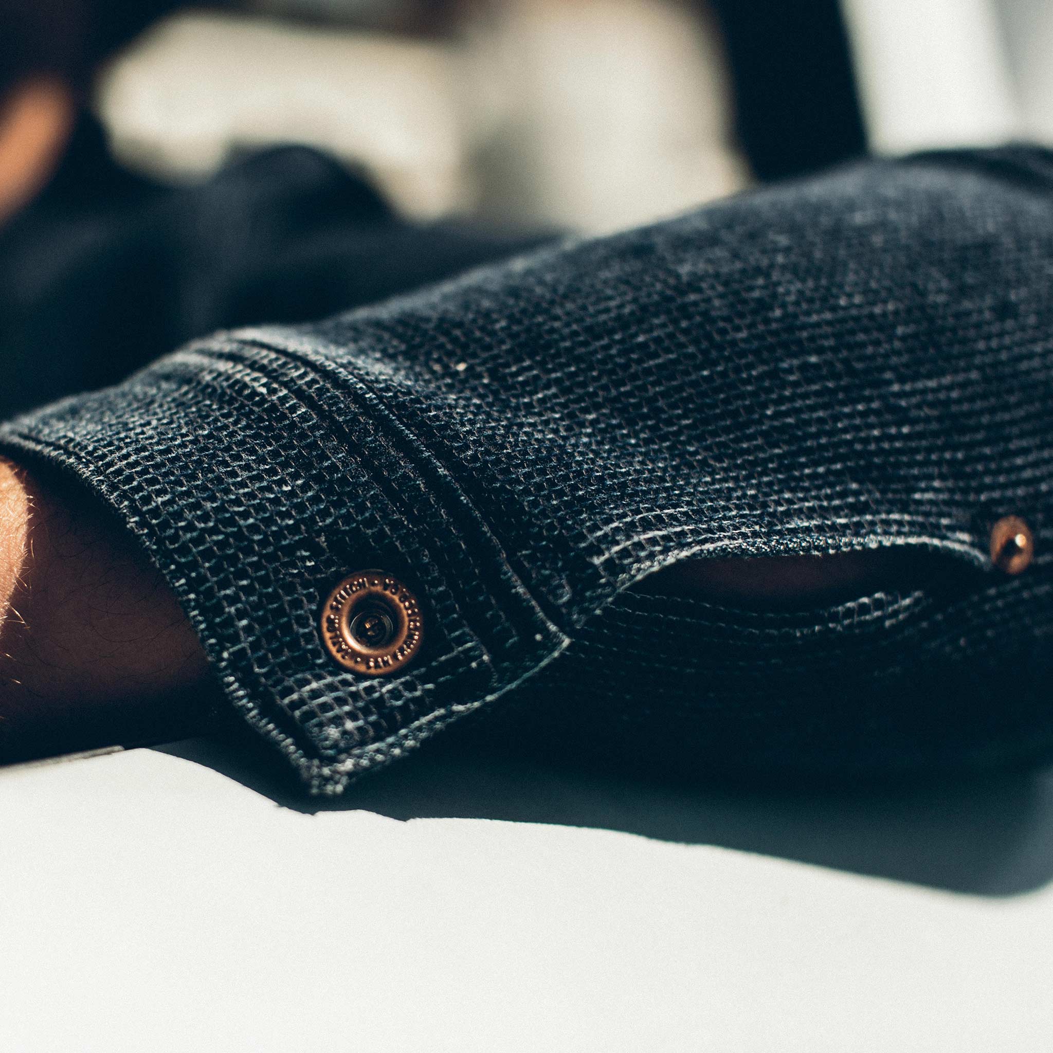 The Long Haul Jacket in Indigo Waffle ('18) - Image 4