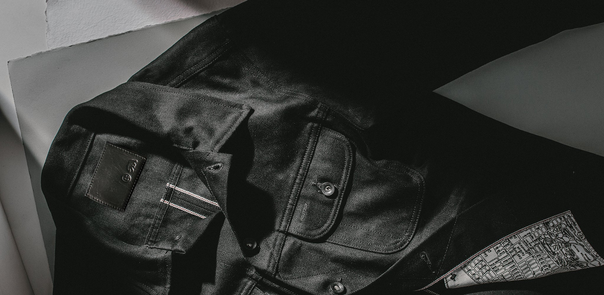 The Long Haul Jacket in Kuroki Mills Black Selvage - Image 10