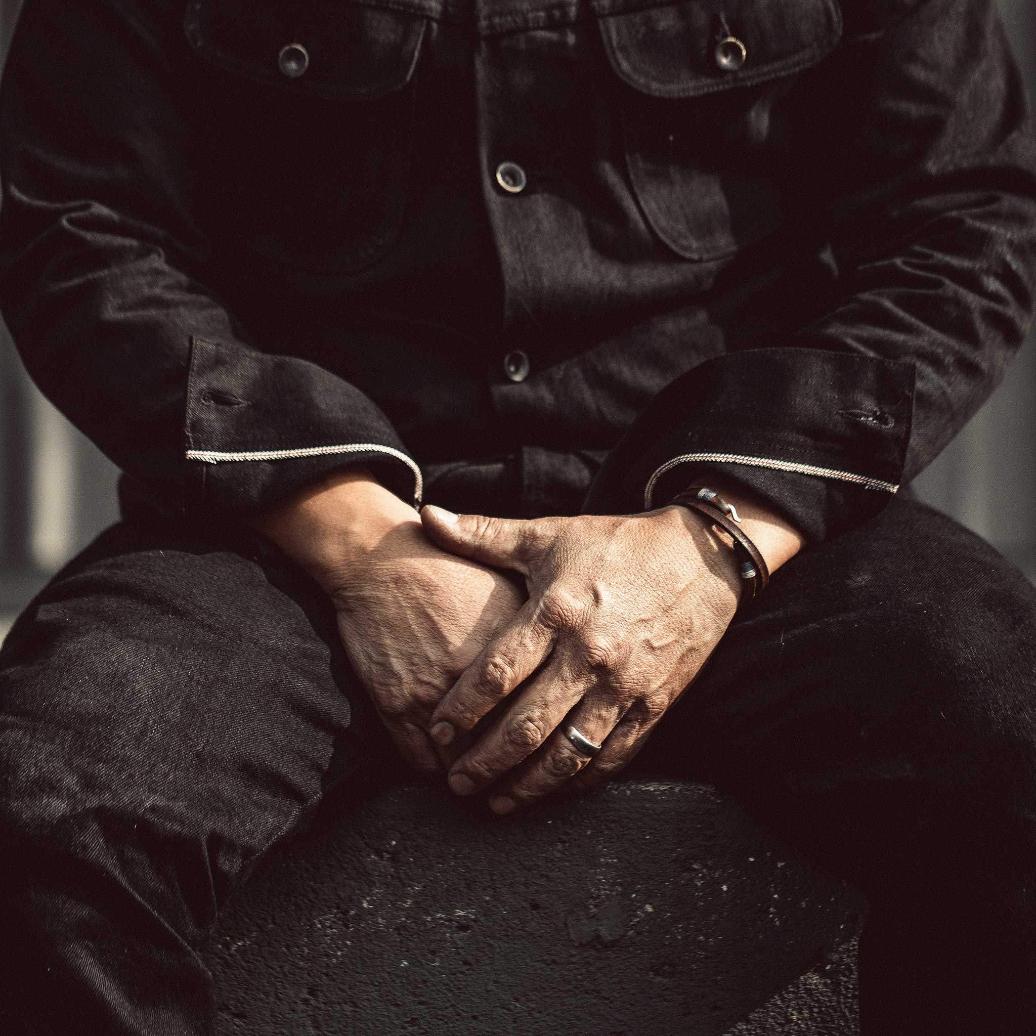 The Long Haul Jacket in Kuroki Mills Black Selvage - Image 3