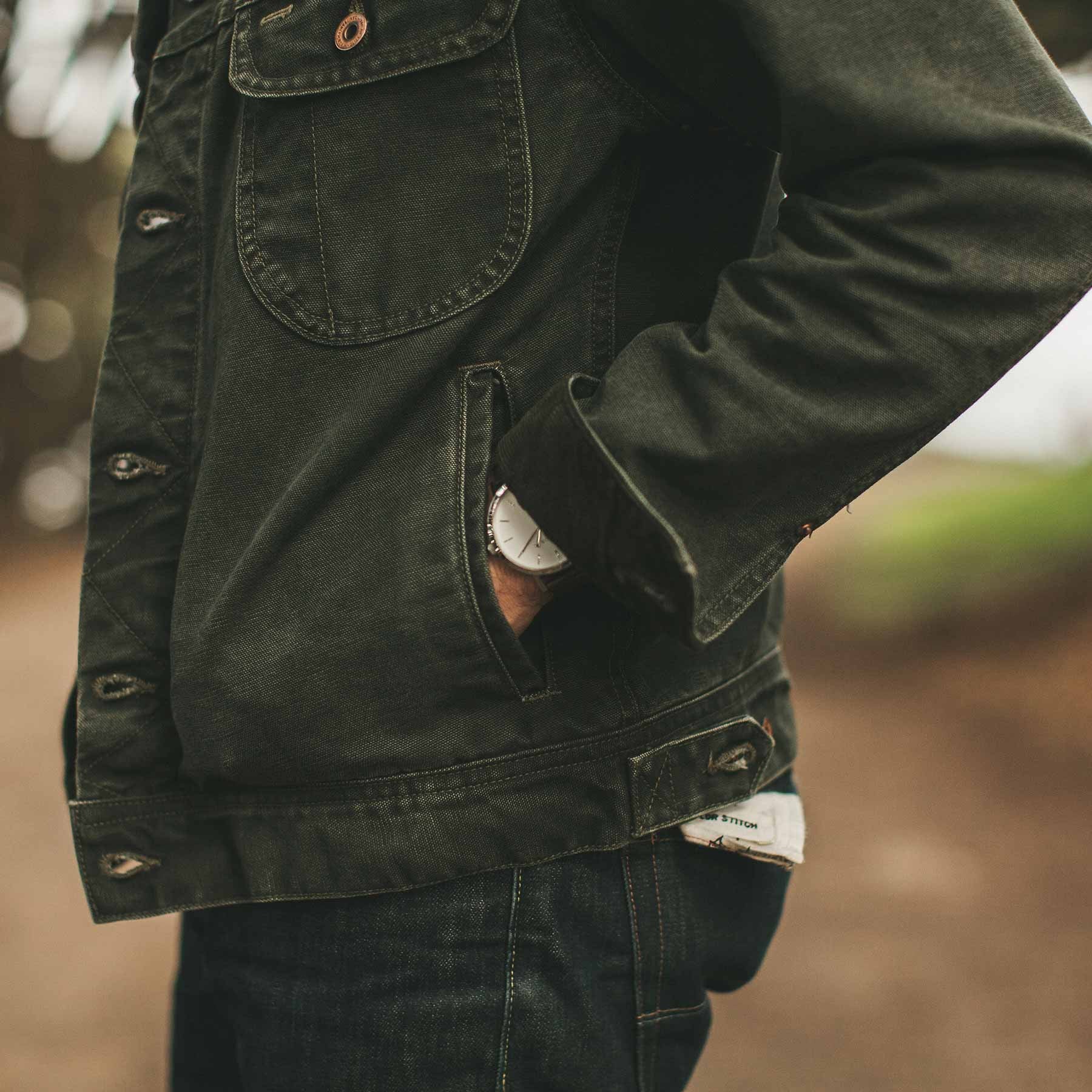 The Long Haul Jacket in Washed Olive Duck - Image 5
