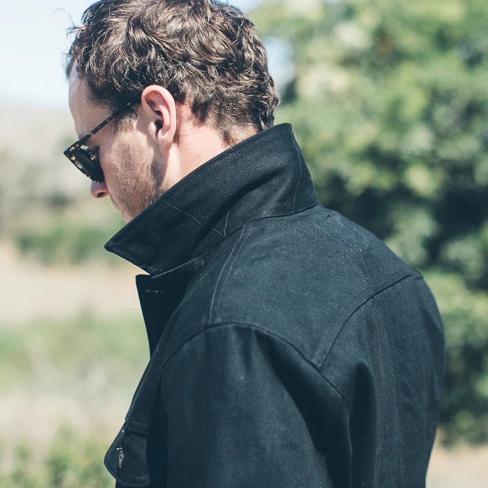 The Long Haul Jacket in Yoshiwa Mills Black Selvage - Image 11