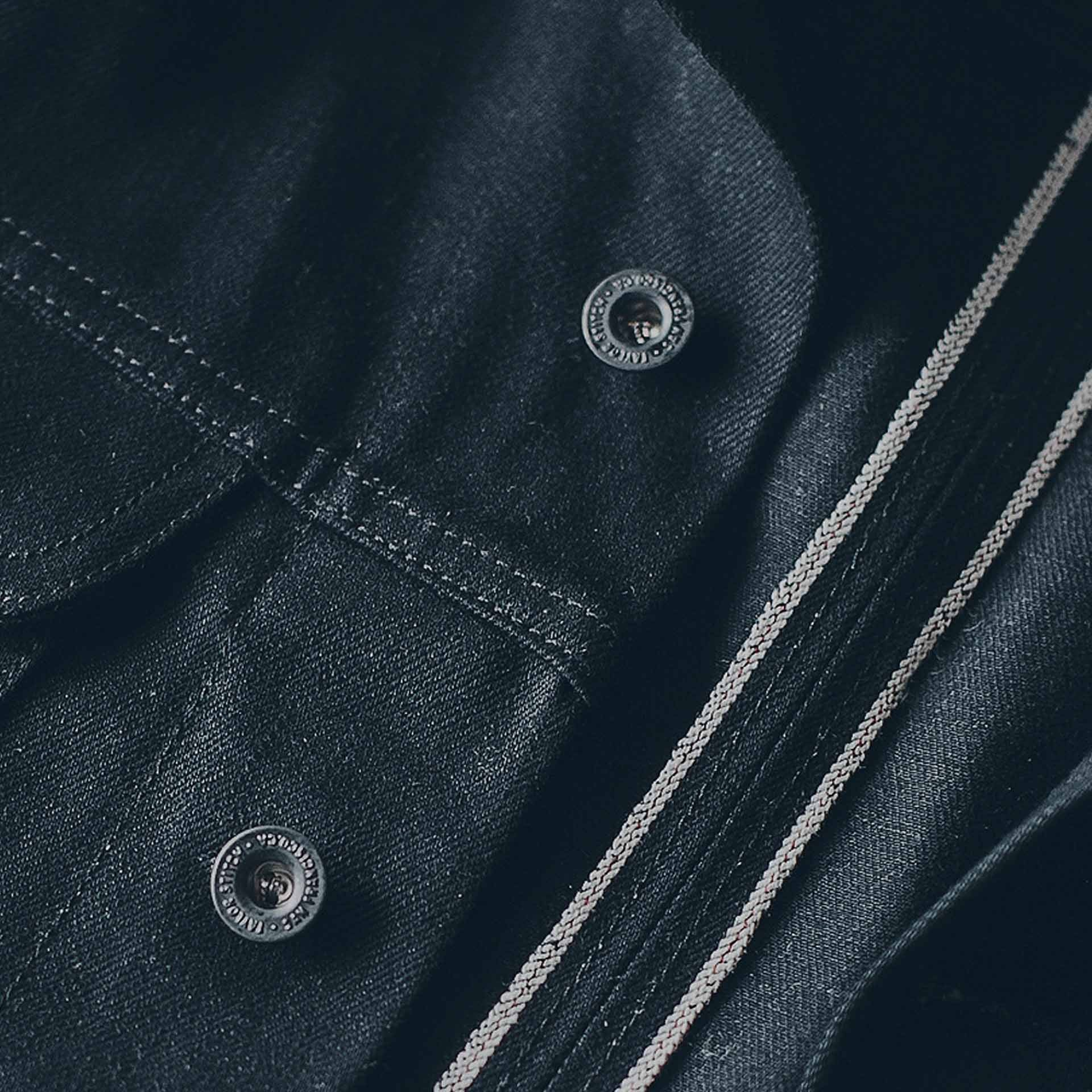 The Long Haul Jacket in Yoshiwa Mills Black Selvage - Image 3
