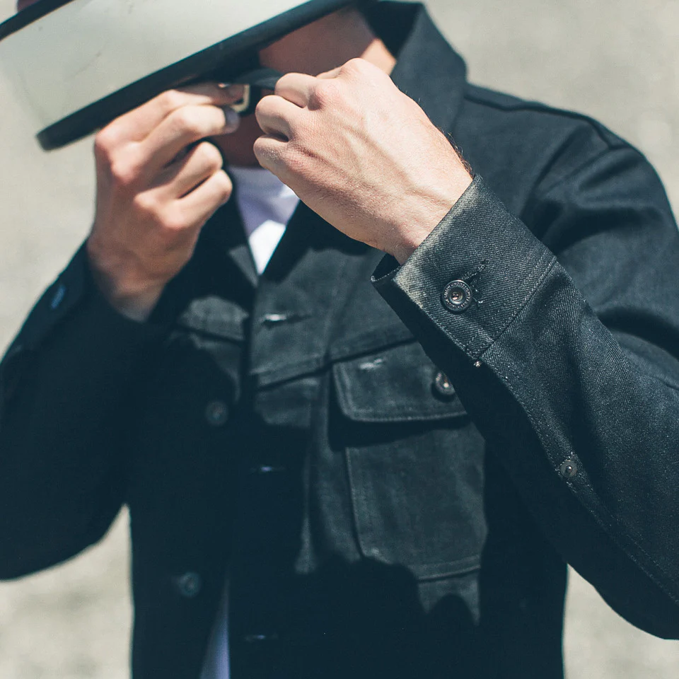 The Long Haul Jacket in Yoshiwa Mills Black Selvage - Image 6